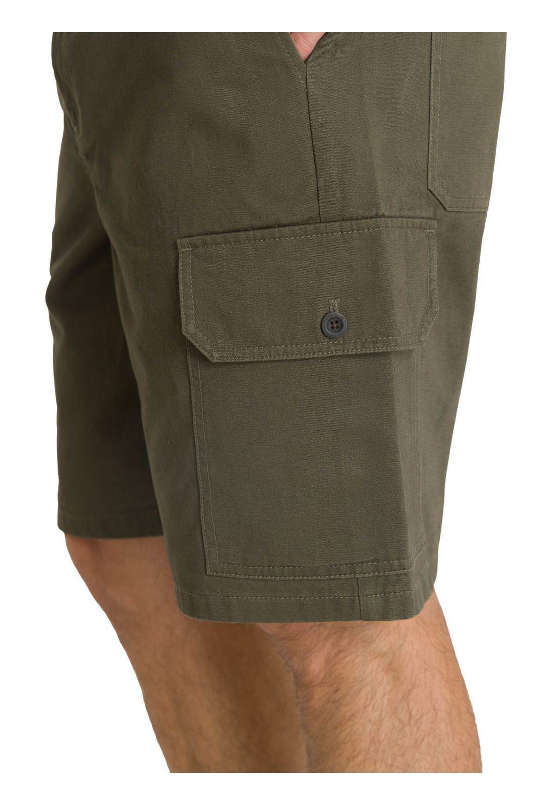 Short Hombre Cargo Verde Oliva-6