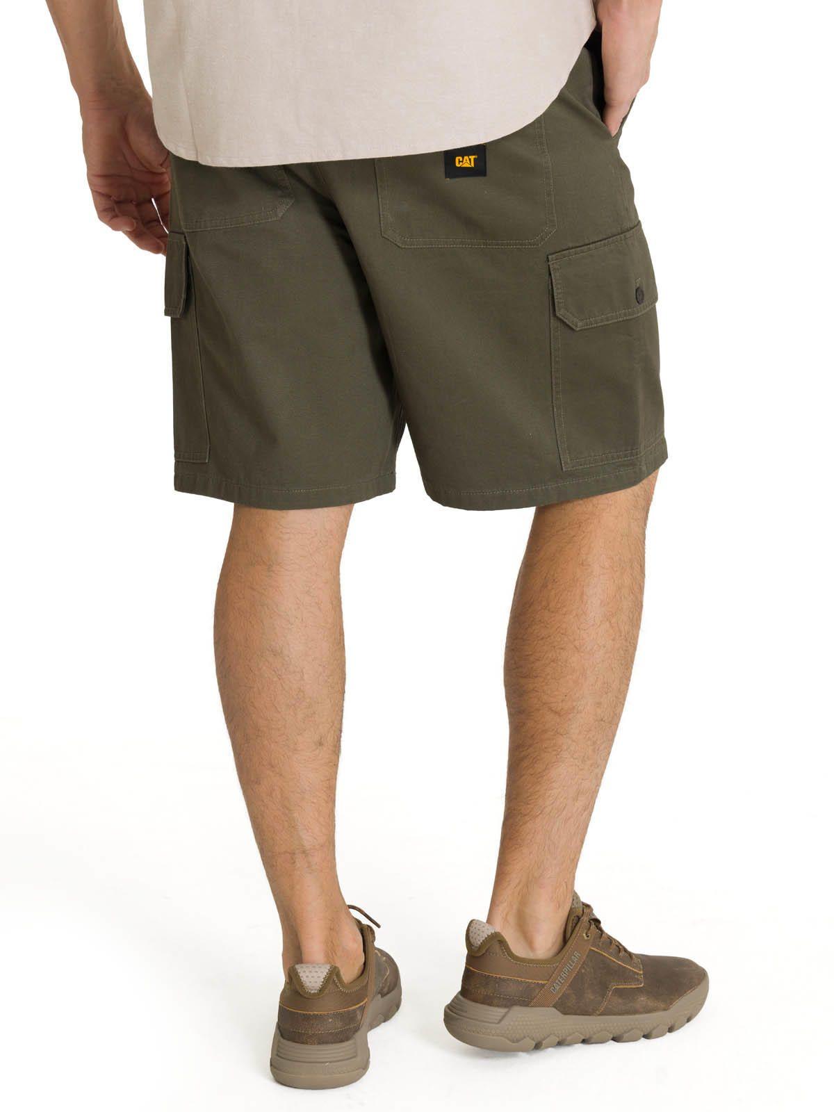 Short Hombre Cargo Verde Oliva-3