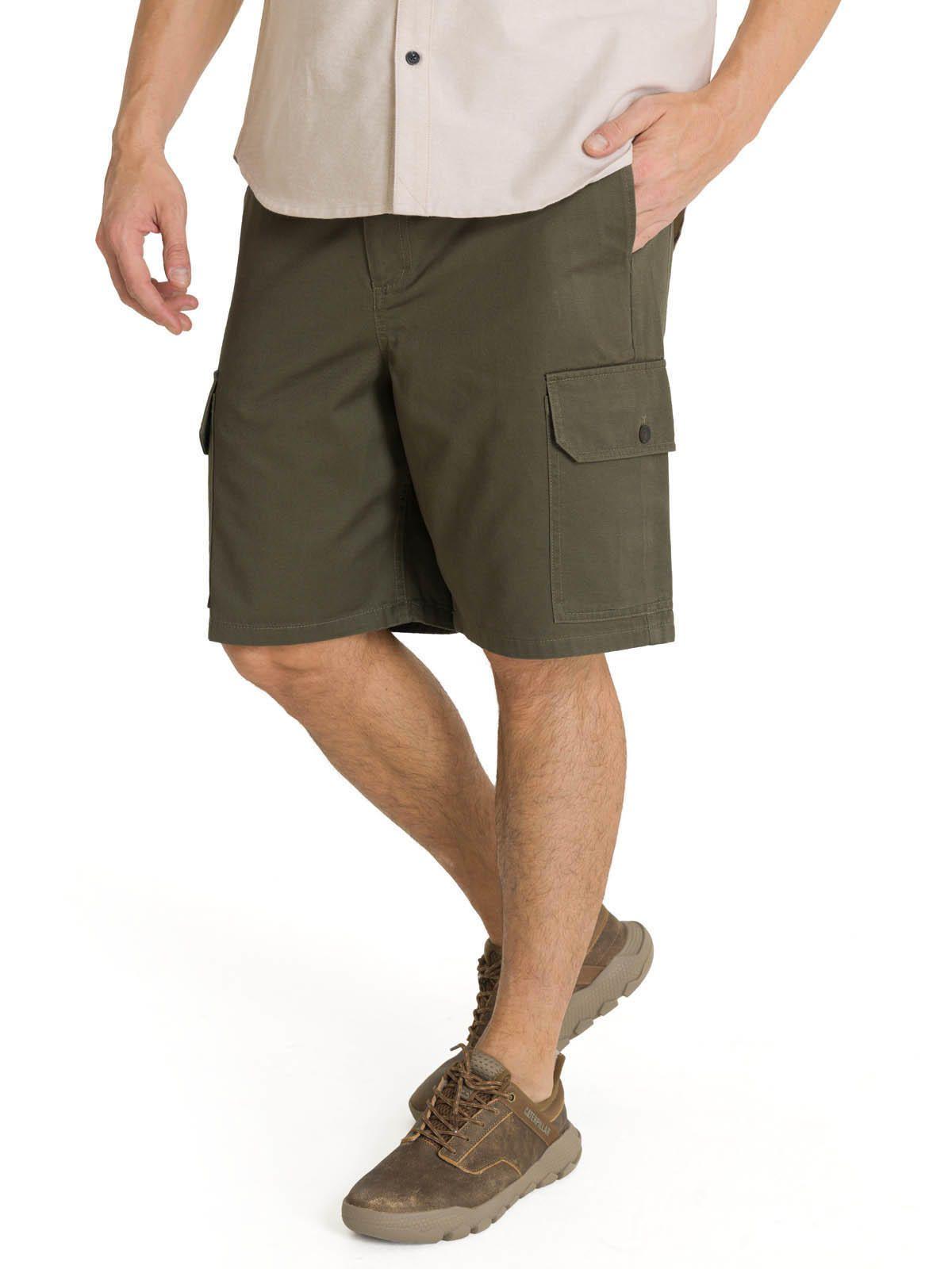 Short Hombre Cargo Verde Oliva-0