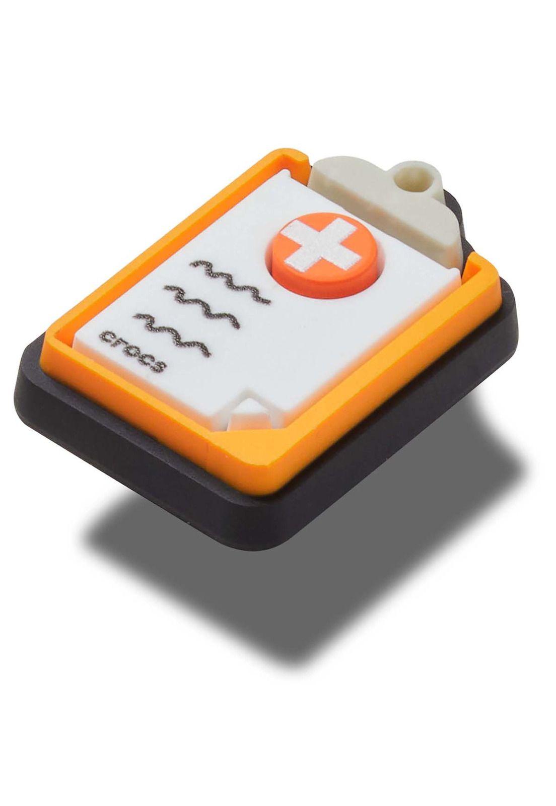 Jibbitz Crocs Portapapeles Médico Blanco-2