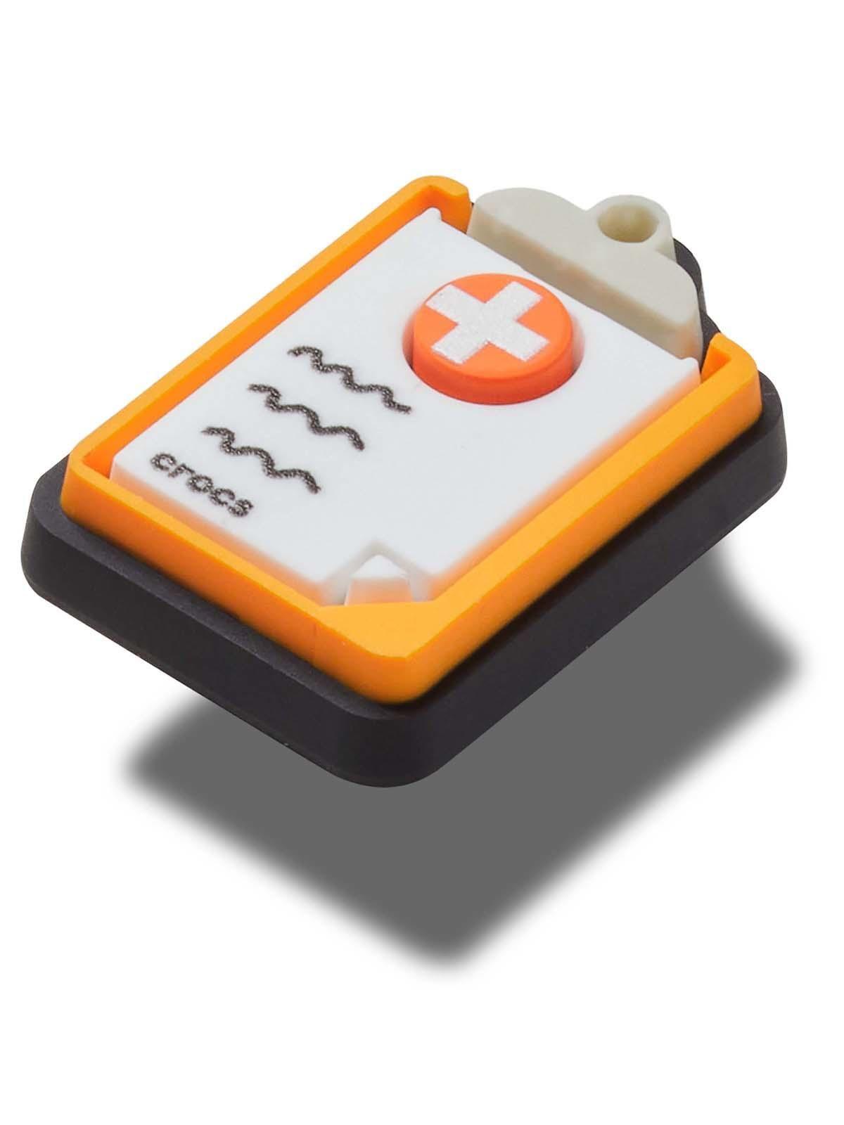 Jibbitz Crocs Portapapeles Médico Blanco-2