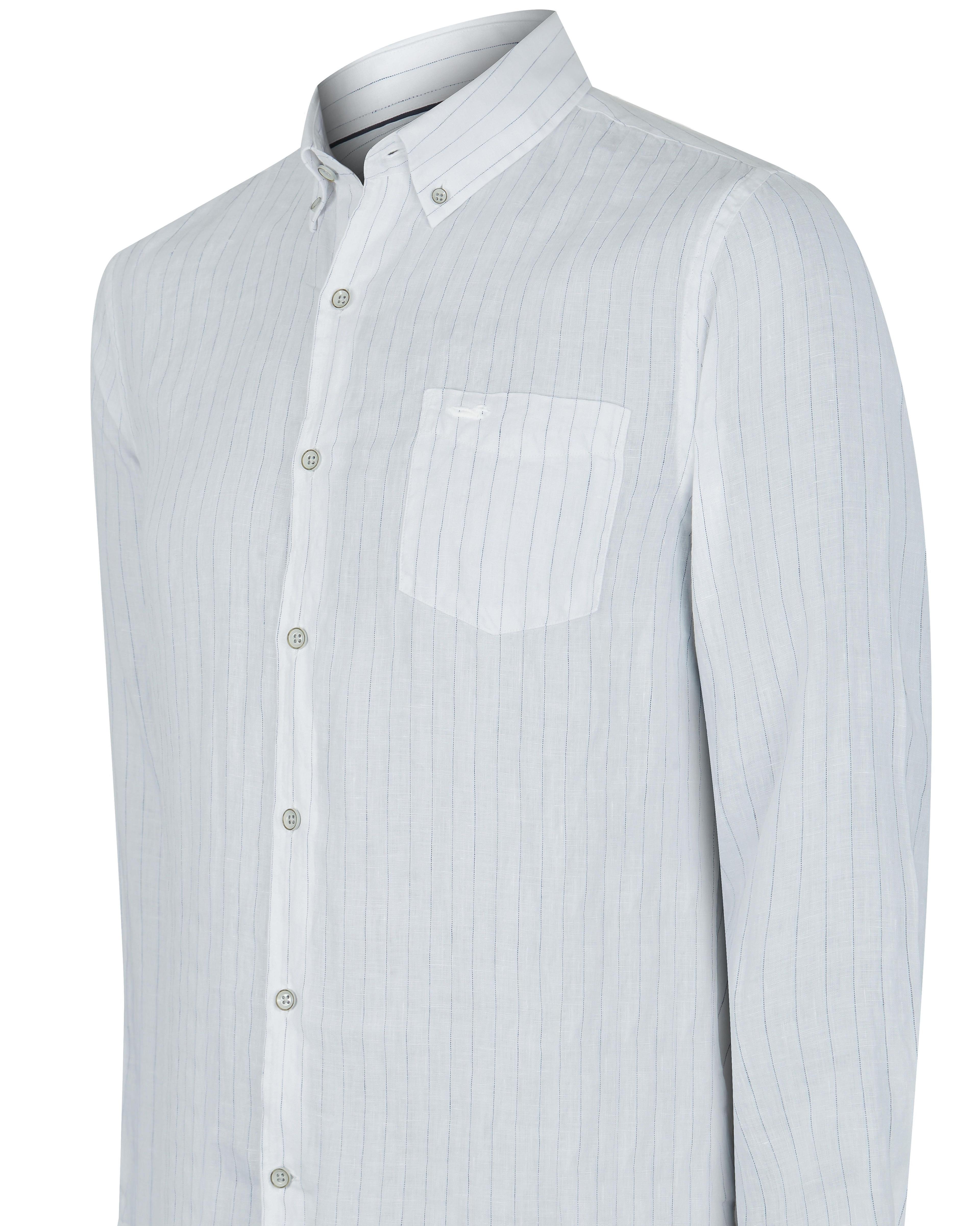 Camisa Lino Orgánico Azul Fantasy Hombre -3