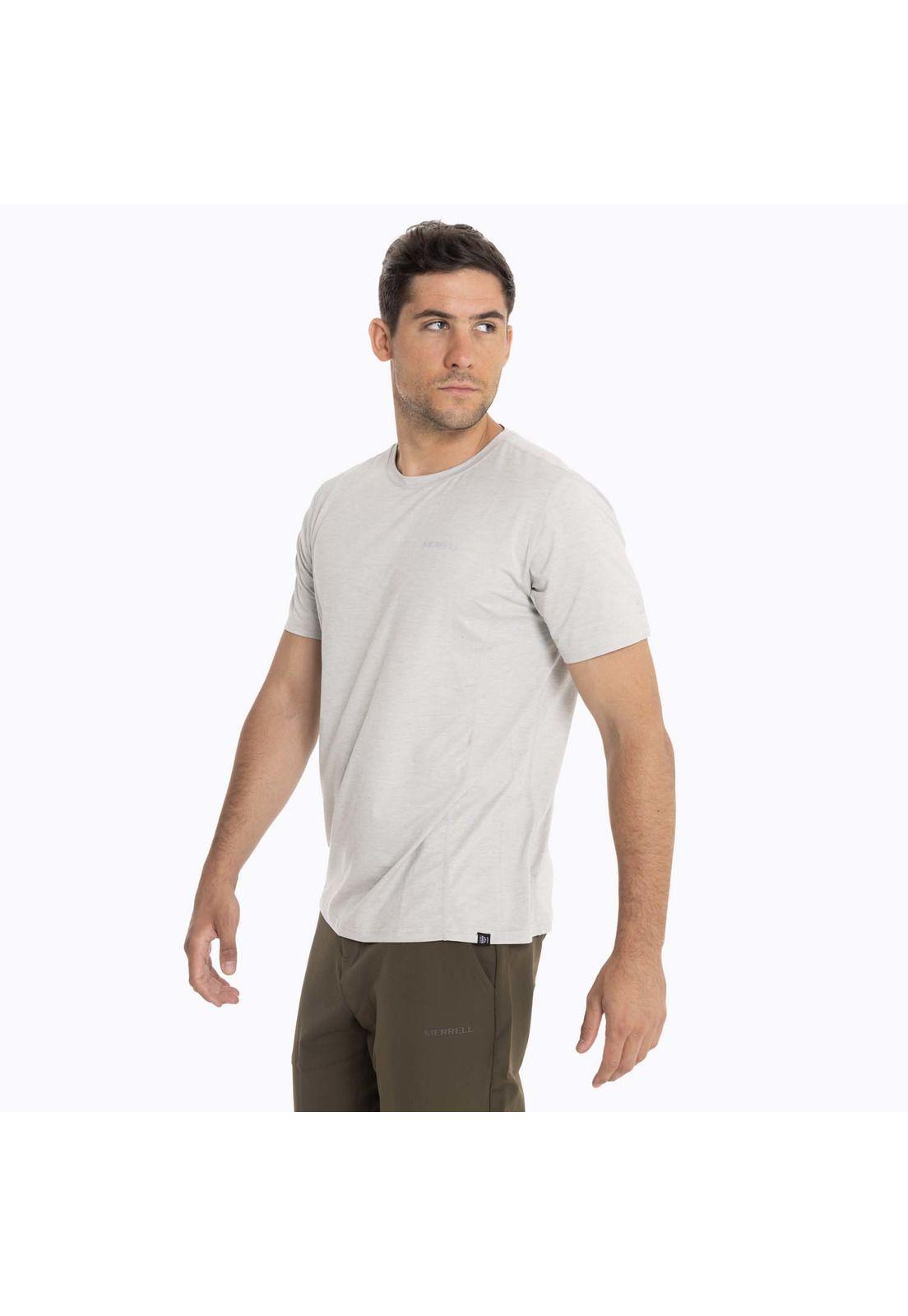 Polera Hombre Sport Sabine Gris claro Merrell-3