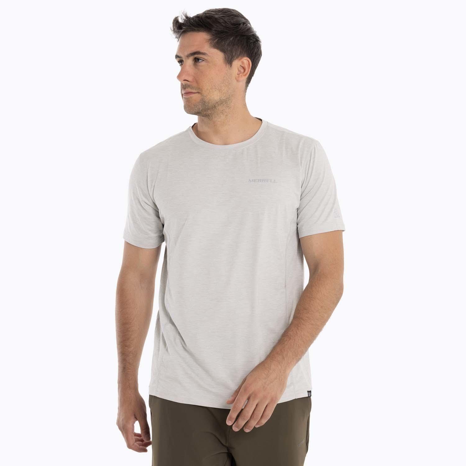 Polera Hombre Sport Sabine Gris claro Merrell-0