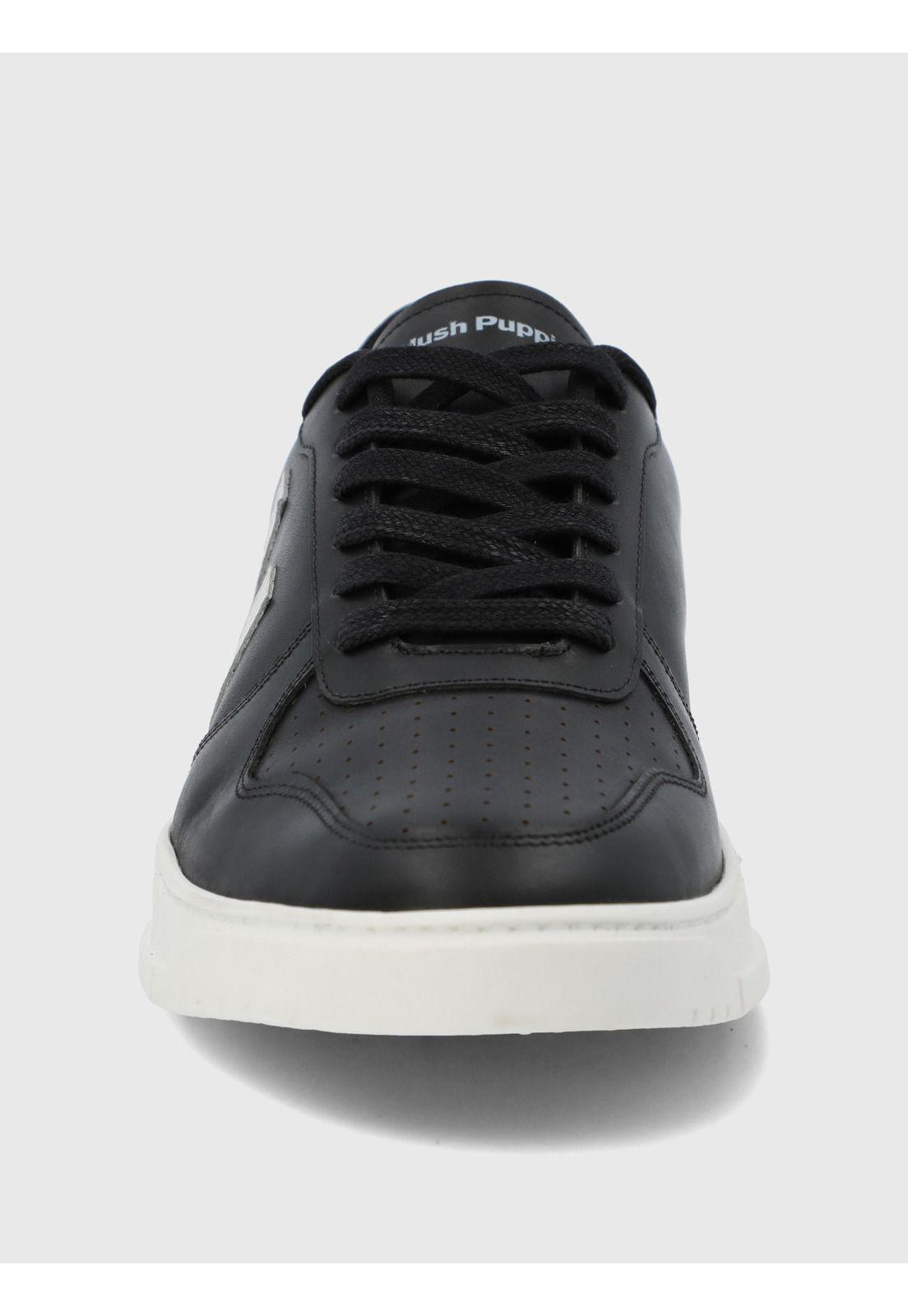 Zapatilla Cuero Hombre Philippe Negro-2