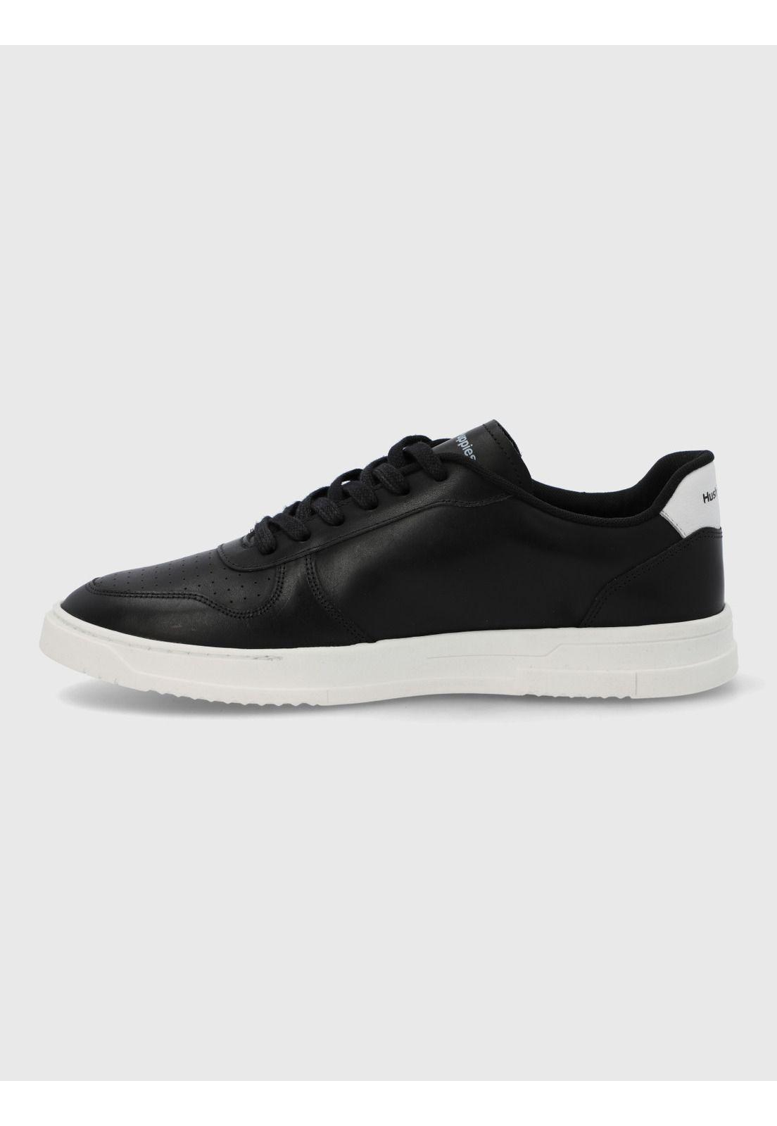 Zapatilla Cuero Hombre Philippe Negro-4