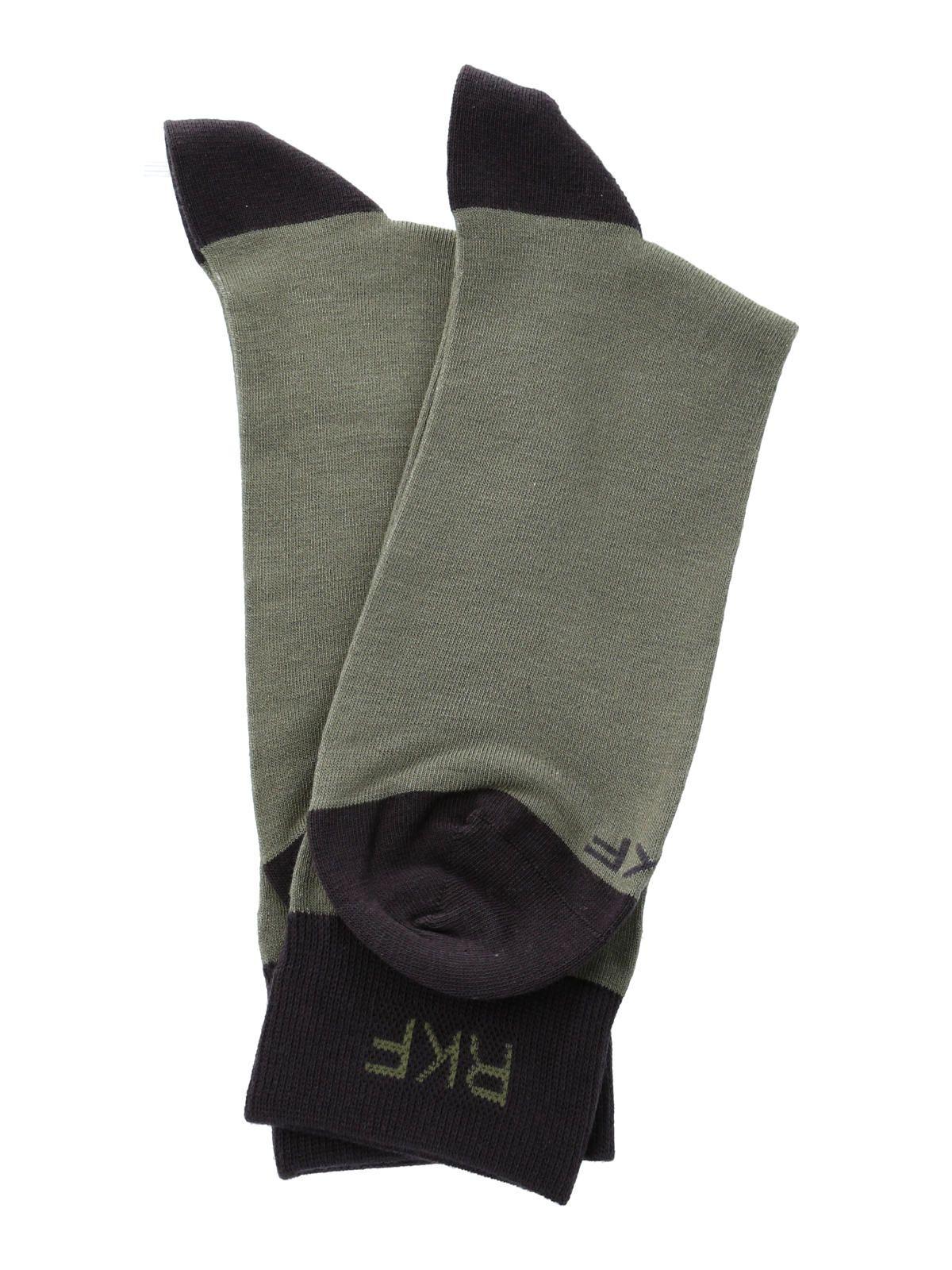 Calcetín Bambú Hombre C Plain Rkf Verde-2