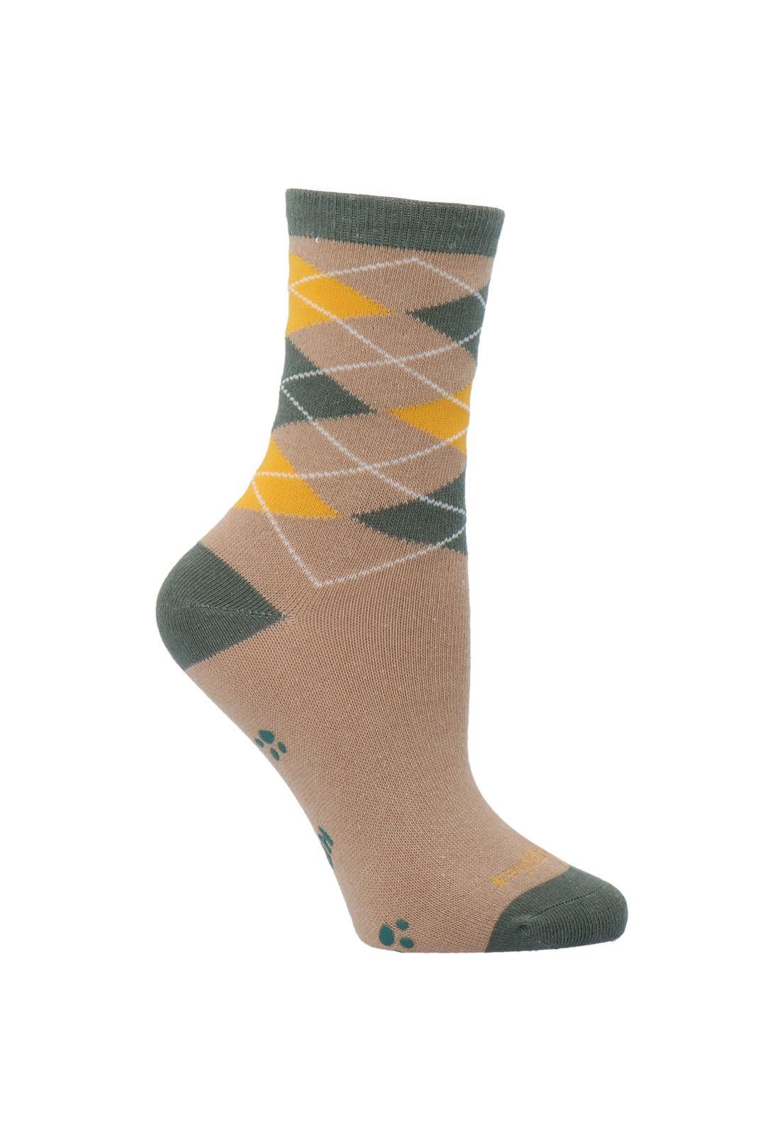 Calcetín Algodón B C Rombos-0