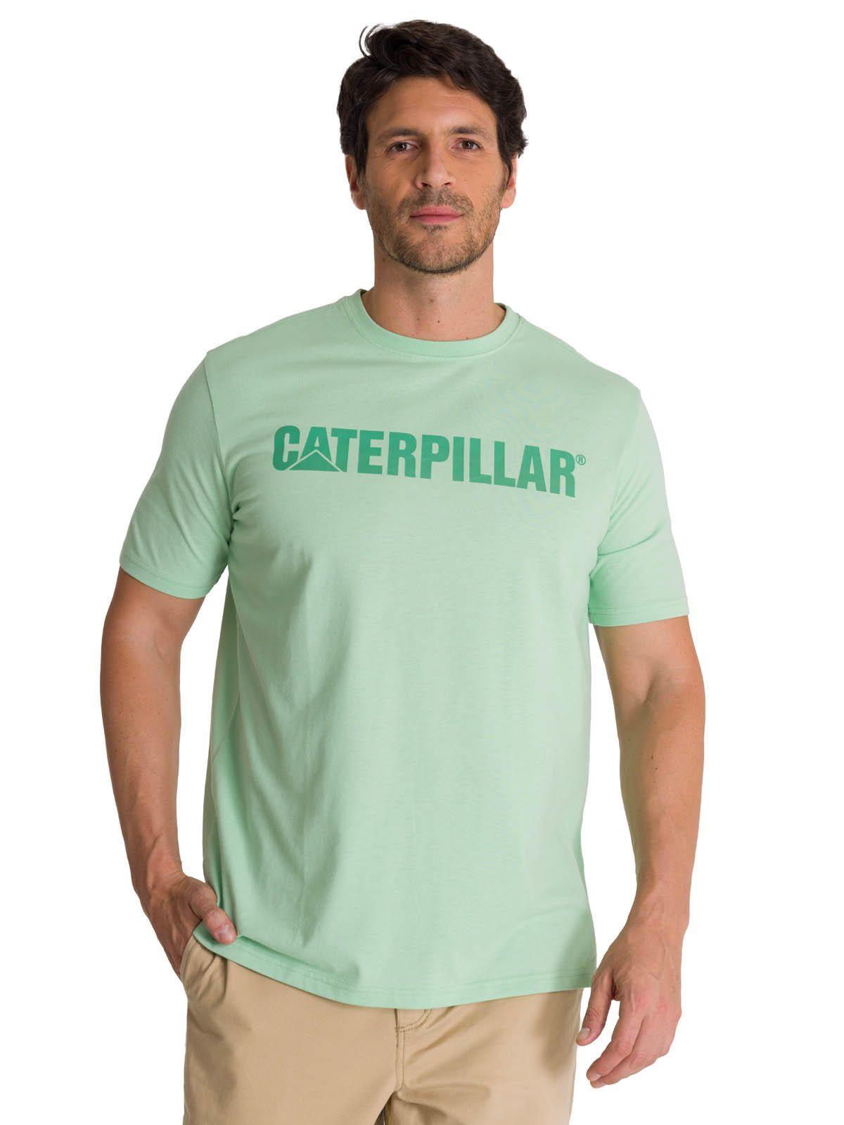 Polera Manga Corta Hombre Logoerpillar Verde-0
