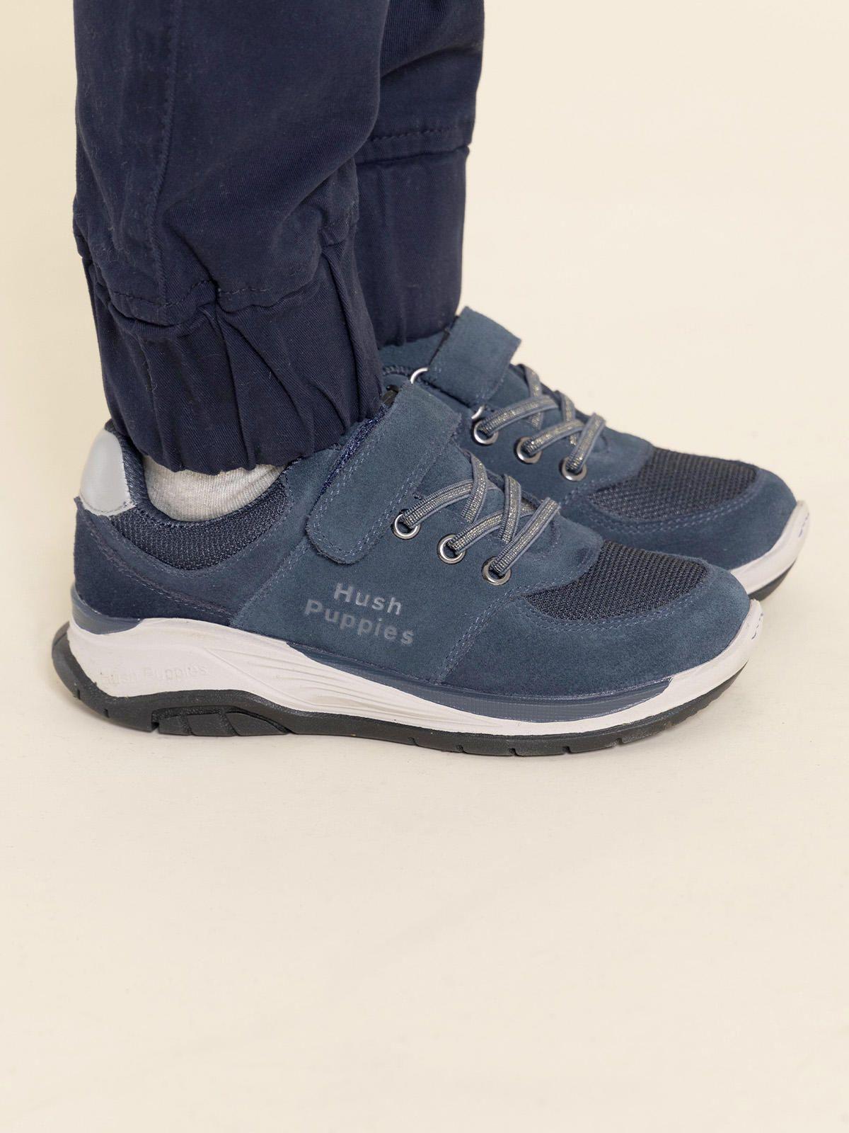 Zapatilla Cuero Bambus Niño Azul-1