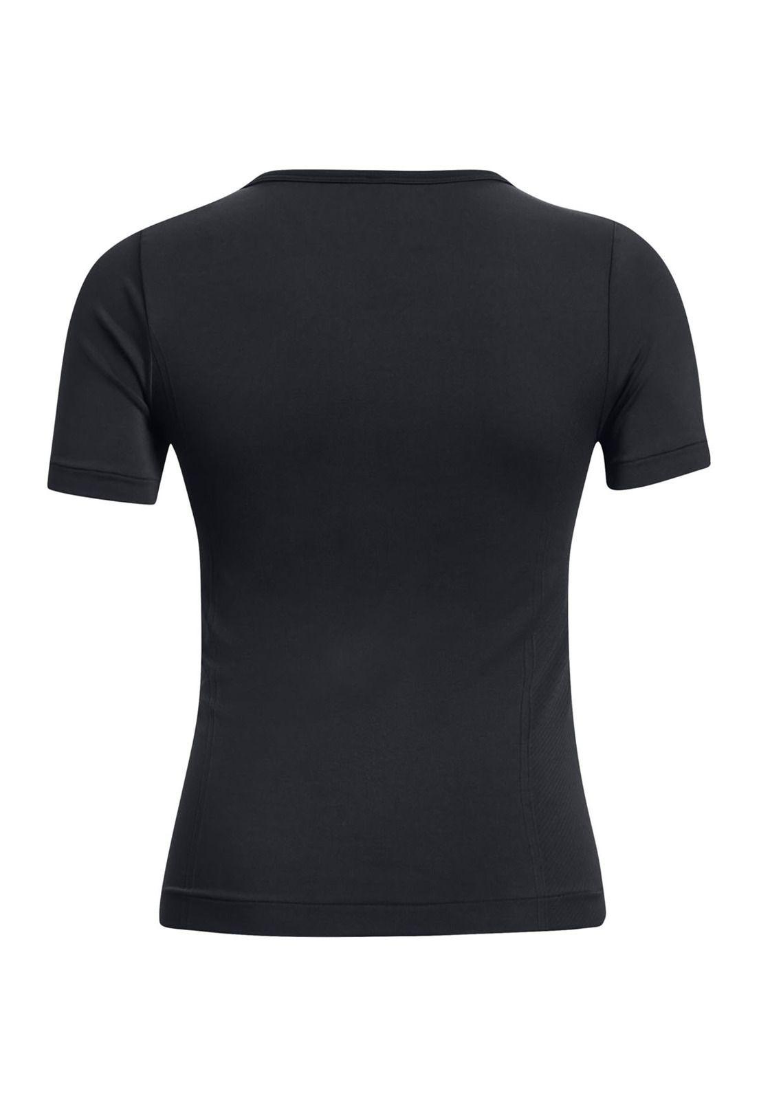 Polera mnga crta VnishSeamless mujer Negro-1