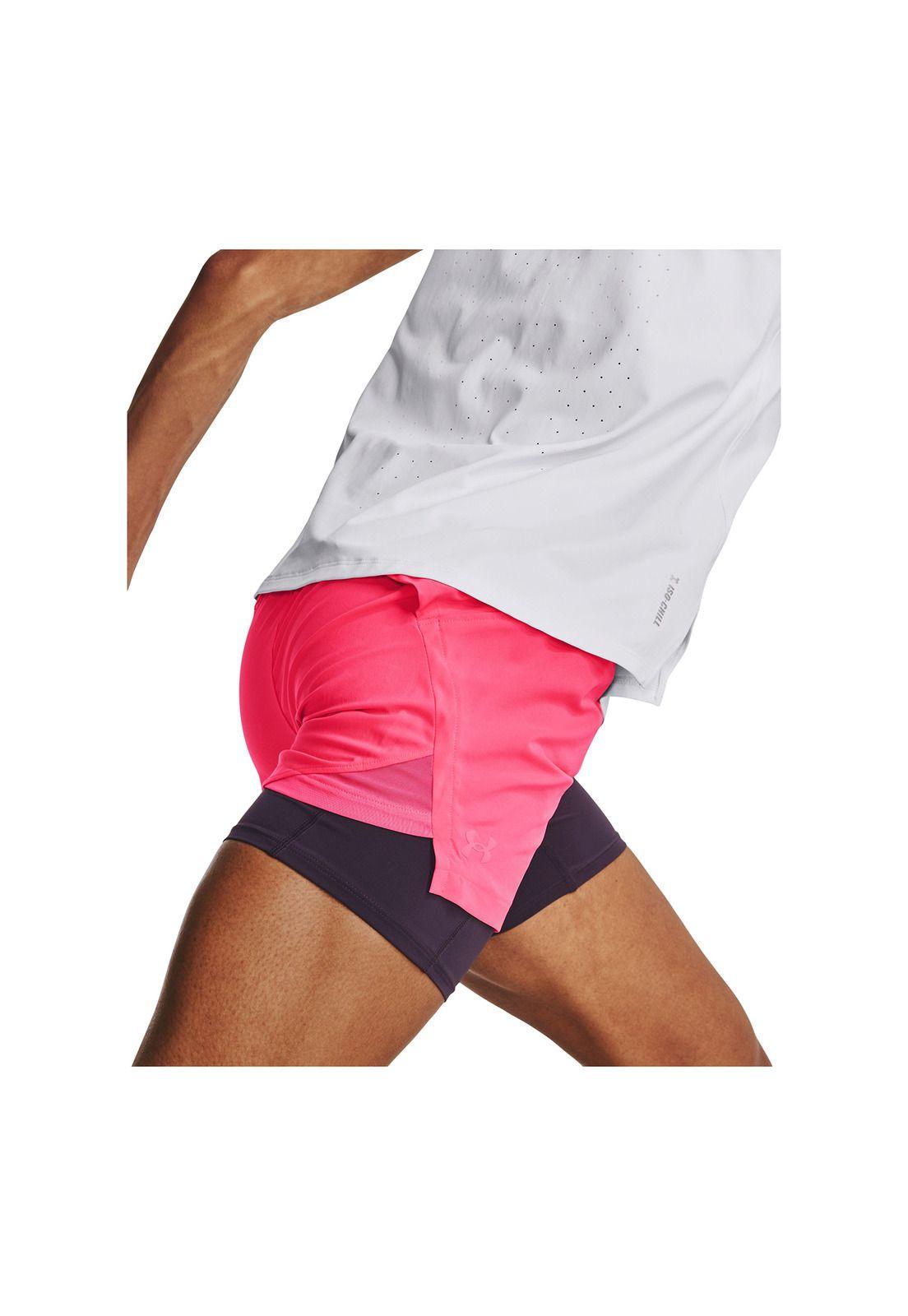 Short Running 2 En 1 Run Stamina Fucsia Mujer-3