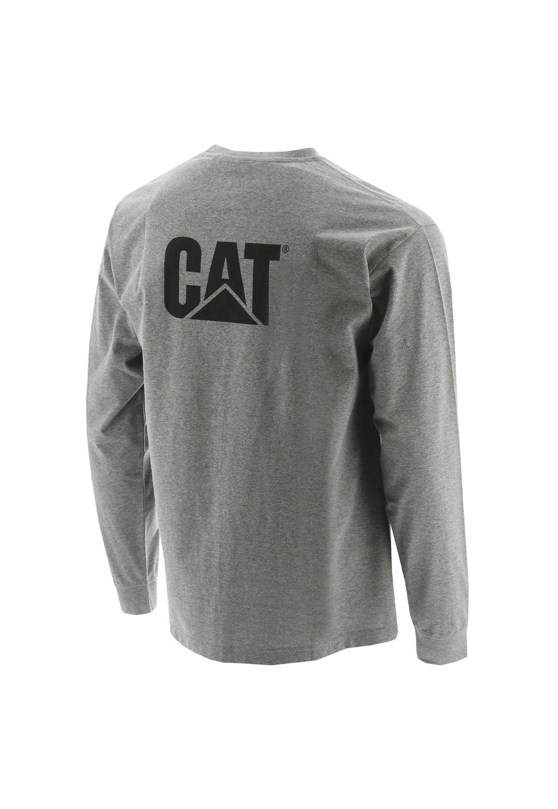 Polera M/L Hombre Trademark Pocket L/S Gris Claro-1