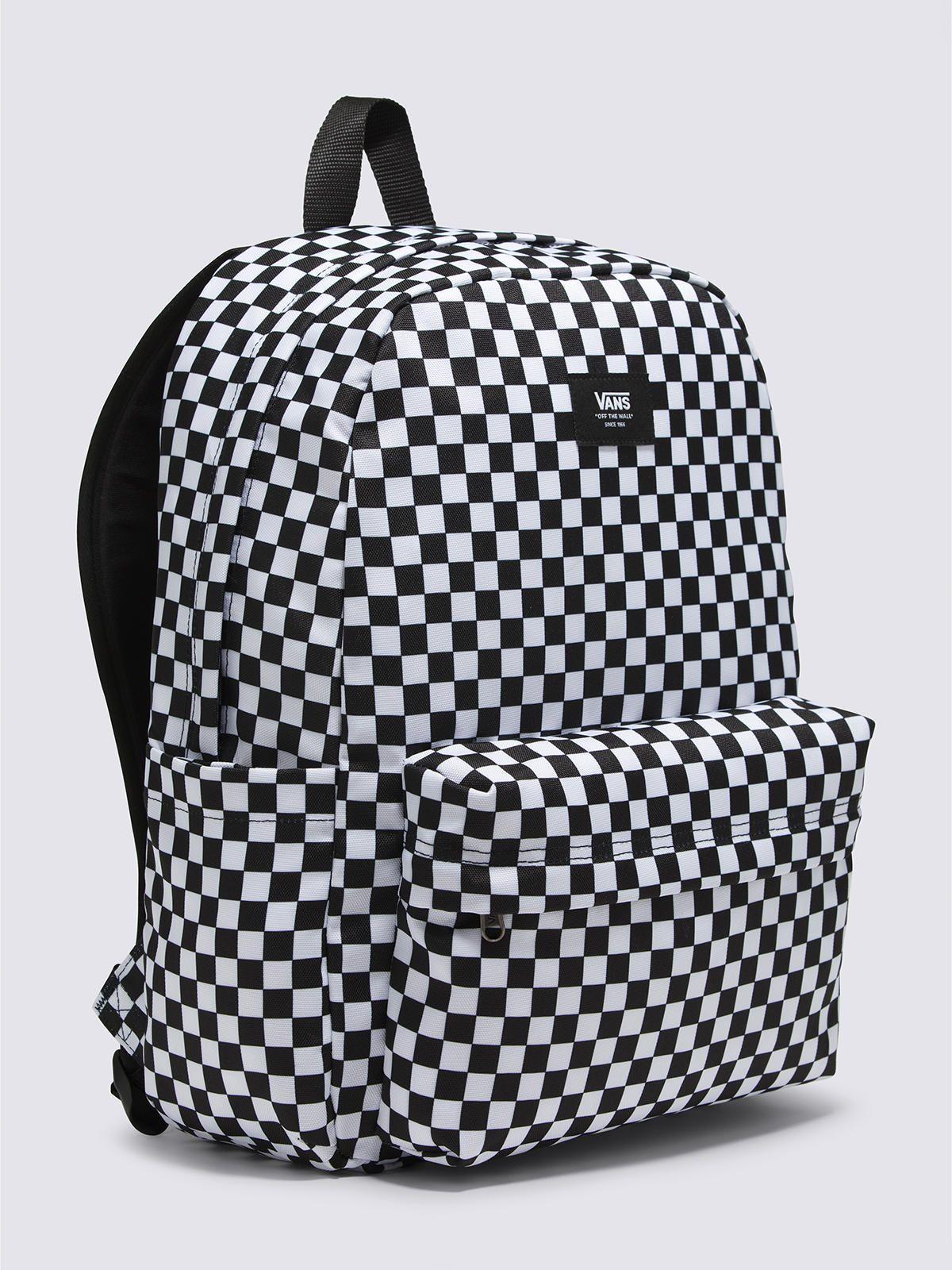 Mochila Unisex Old Skool Check Blanco-1