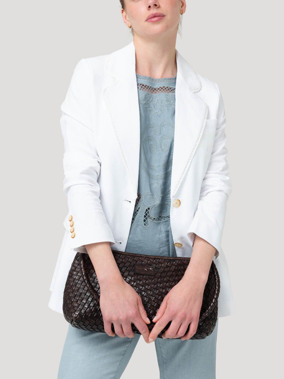 Chaqueta Lino Mujer Anana Blanco -4