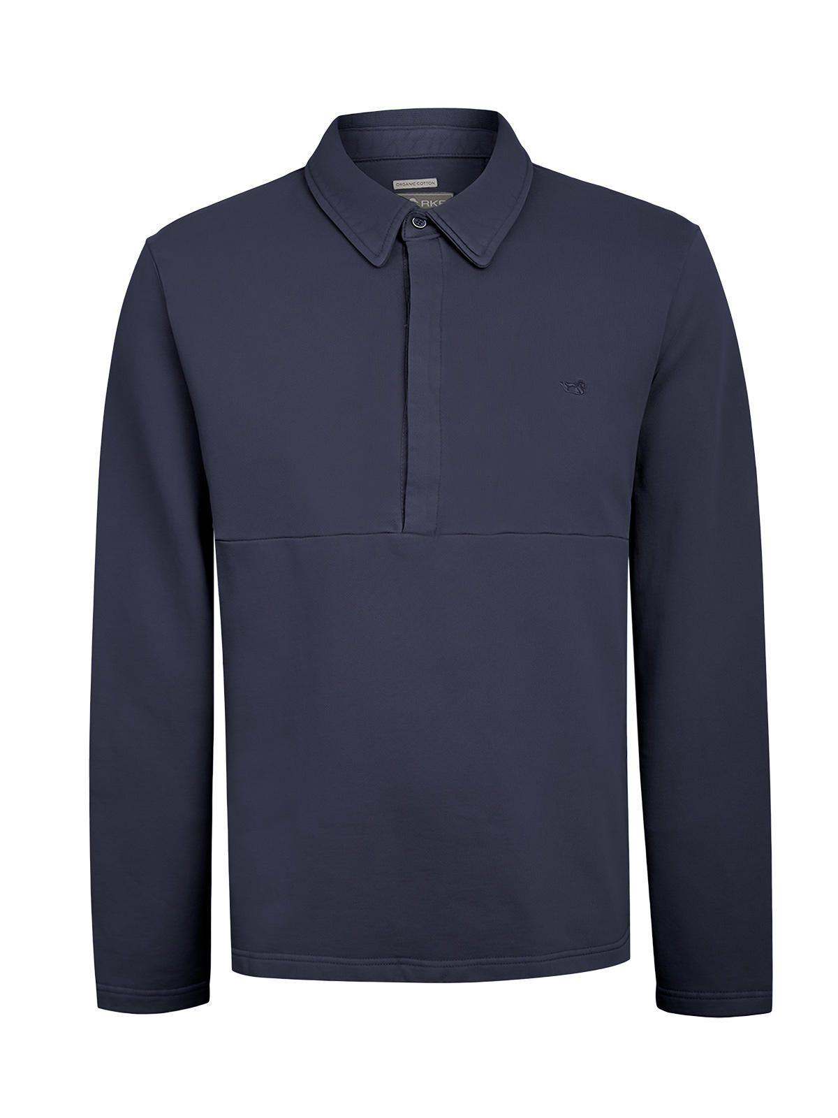 Polerón Algodón Orgánico Hombre Ceuta Azul-0