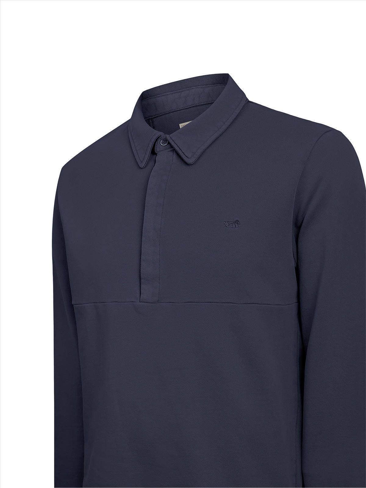 Polerón Algodón Orgánico Hombre Ceuta Azul-1