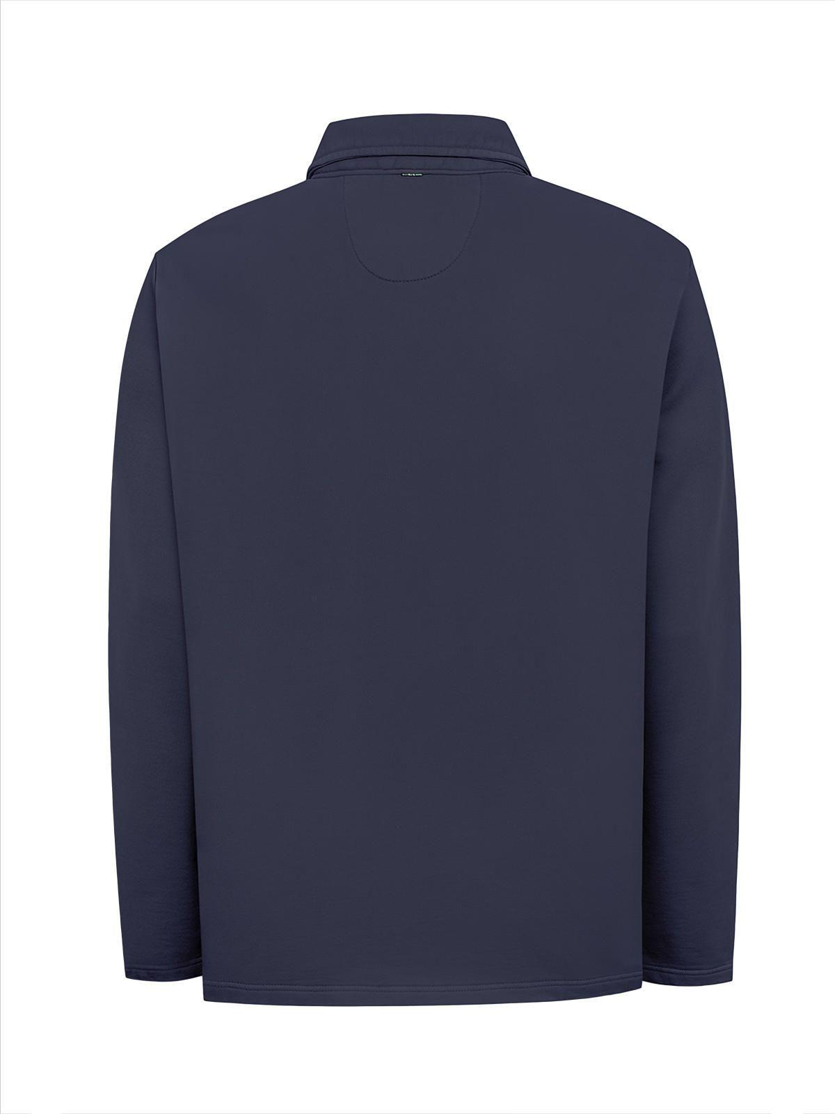 Polerón Algodón Orgánico Hombre Ceuta Azul-2