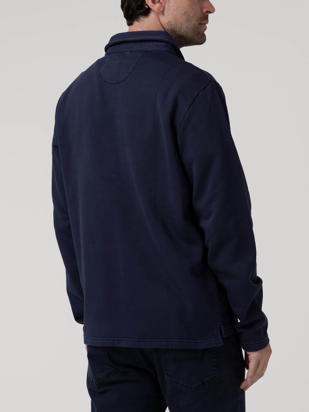 Polerón Algodón Orgánico Hombre Ceuta Azul-5