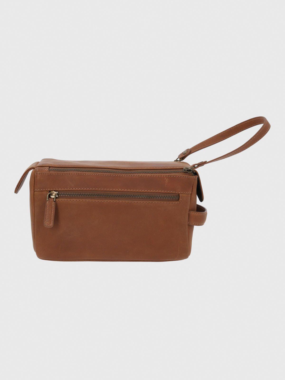 Necessaire Cuero Unisex  Neceser Café-3