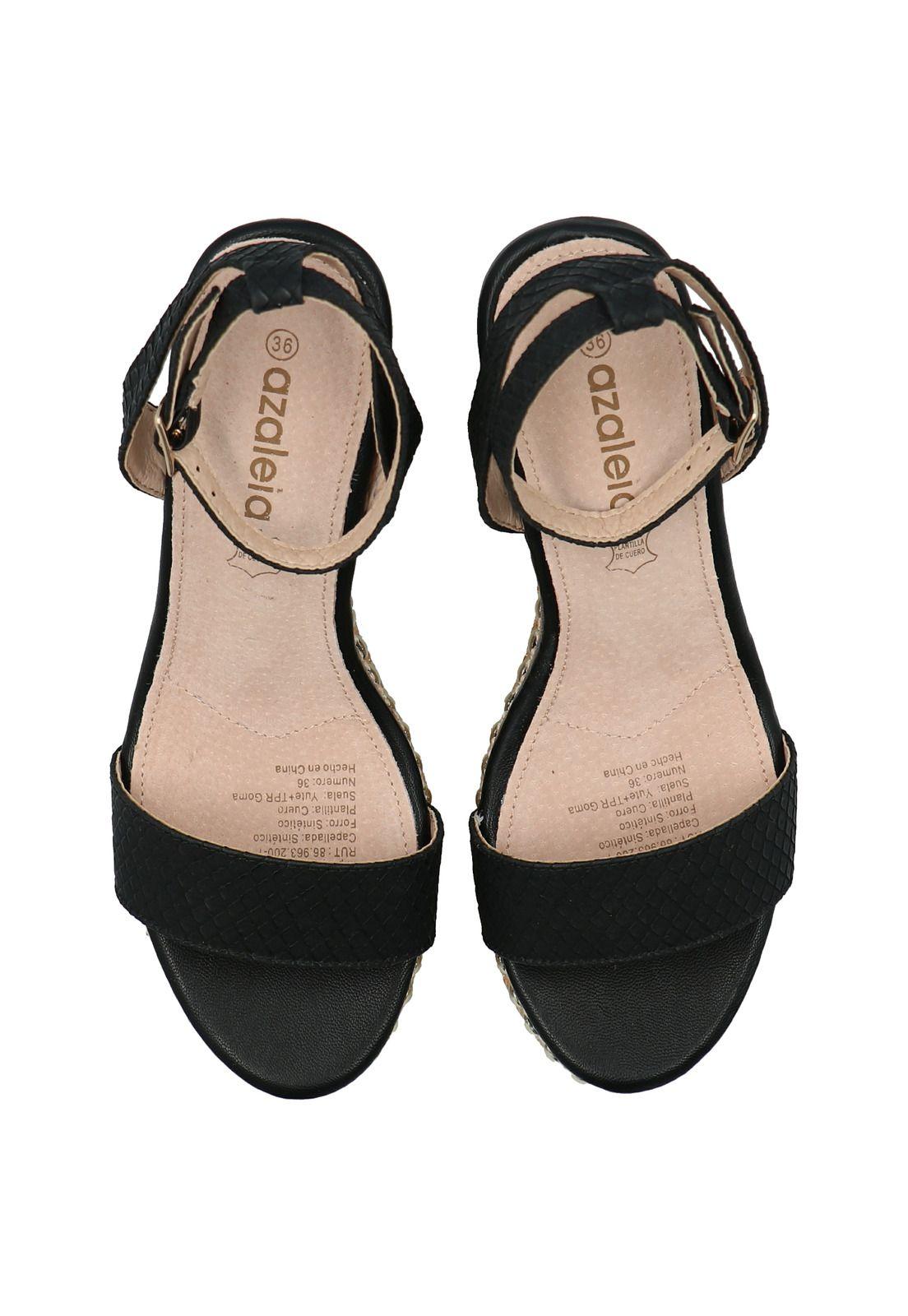 Sandalia Mujer Jack Negro-6
