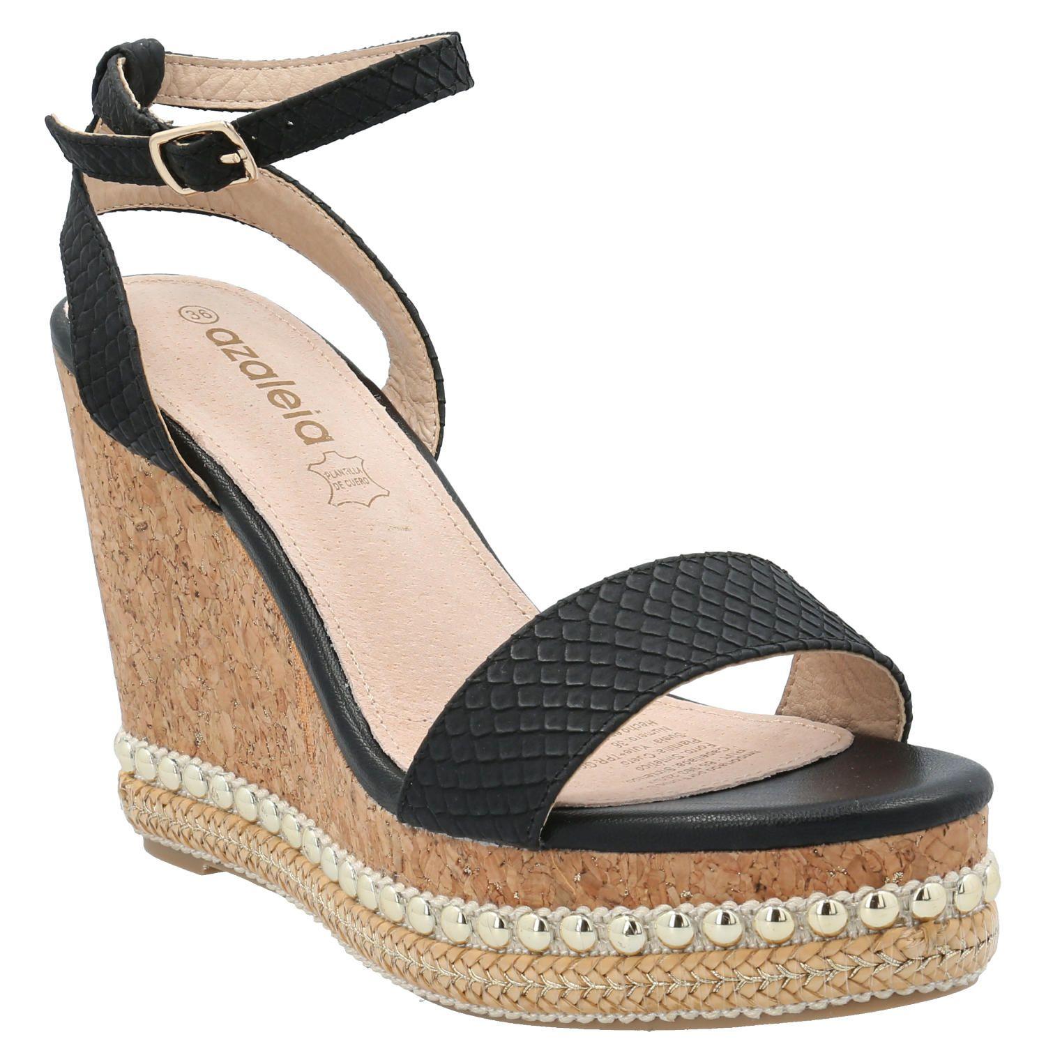 Sandalia Mujer Jack Negro-0