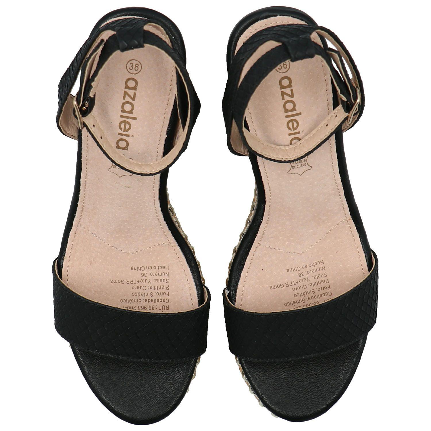 Sandalia Mujer Jack Negro-6