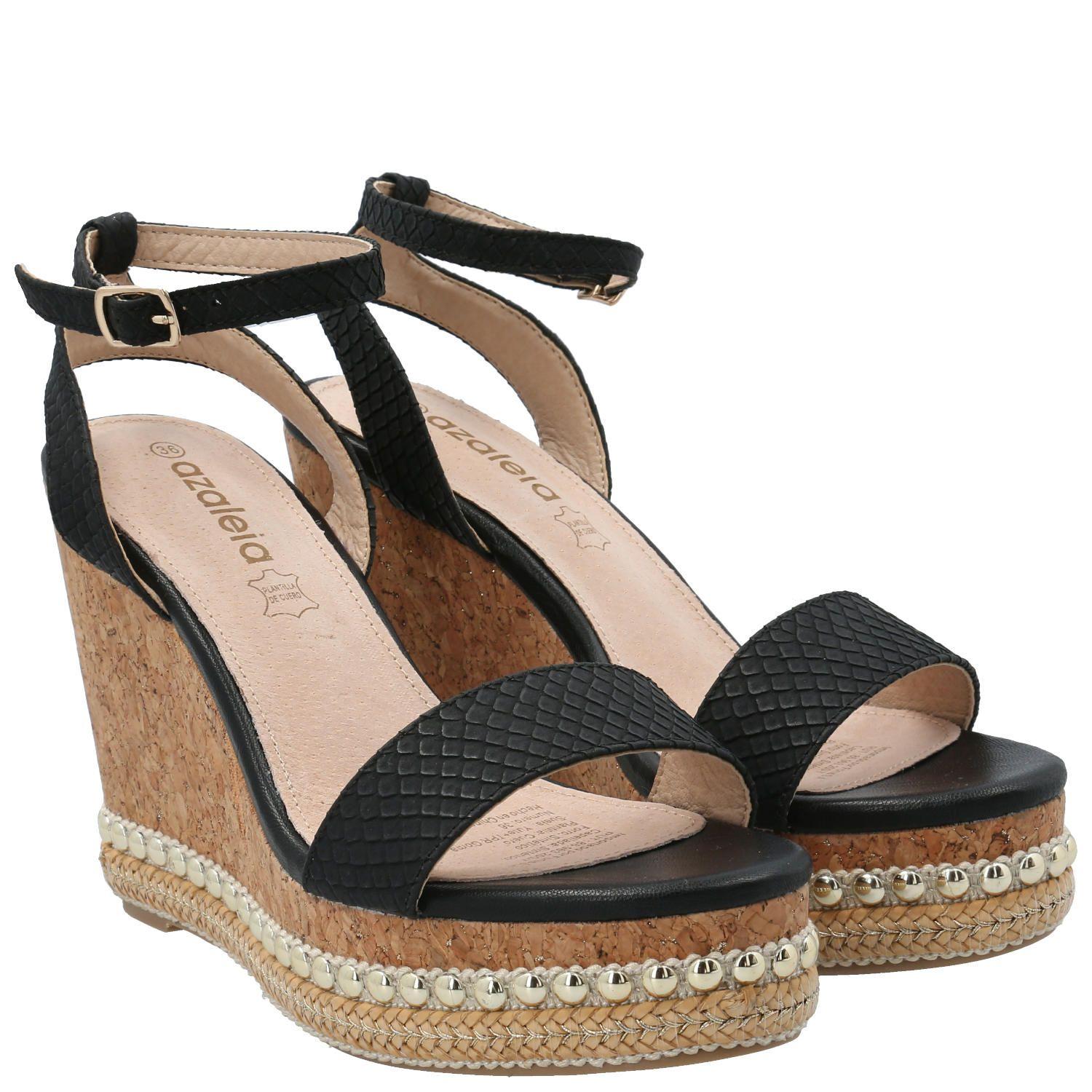 Sandalia Mujer Jack Negro-7