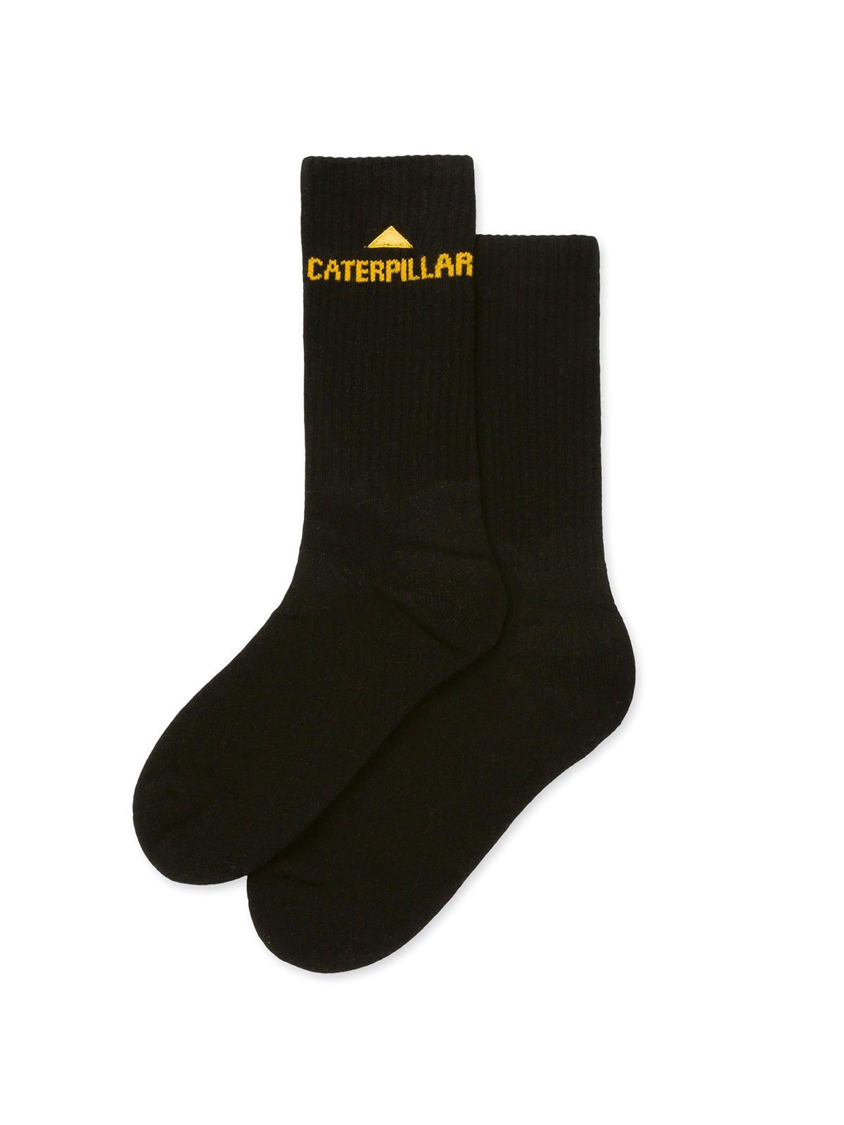 Calcetin Negro Cat Basics Crew Sock Unisex-0