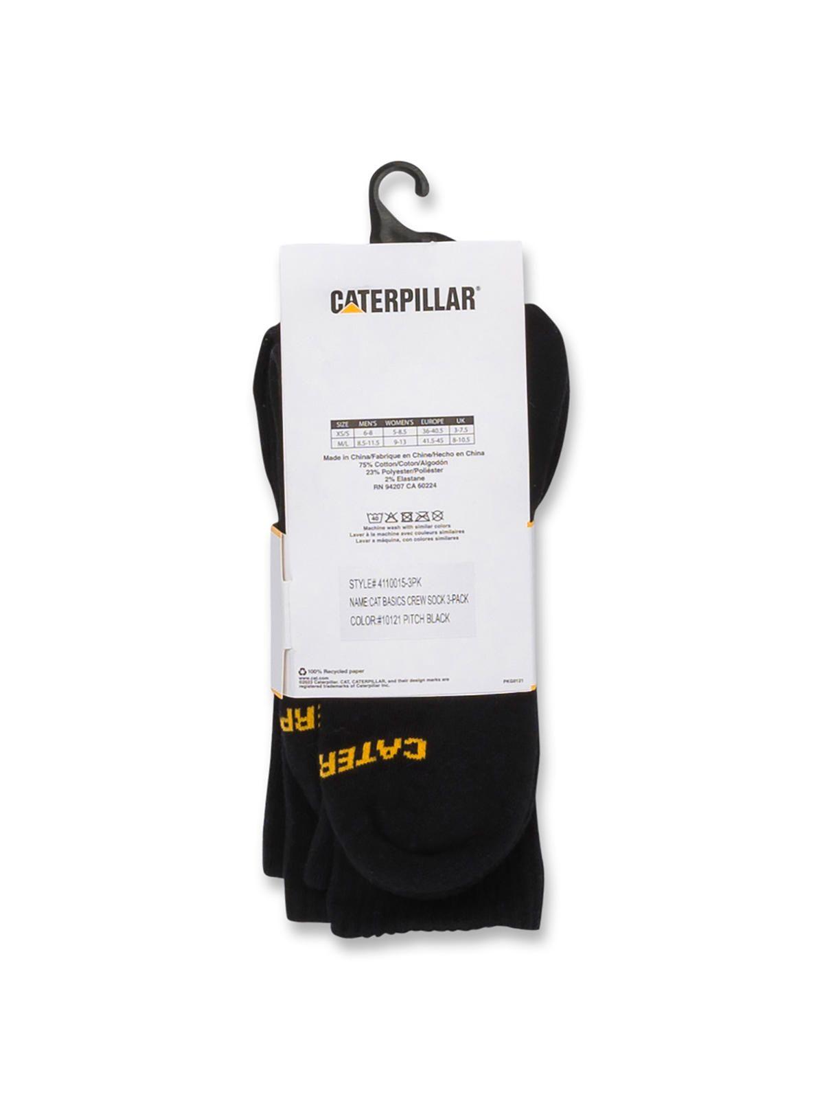 Calcetin Negro Cat Basics Crew Sock Unisex-2