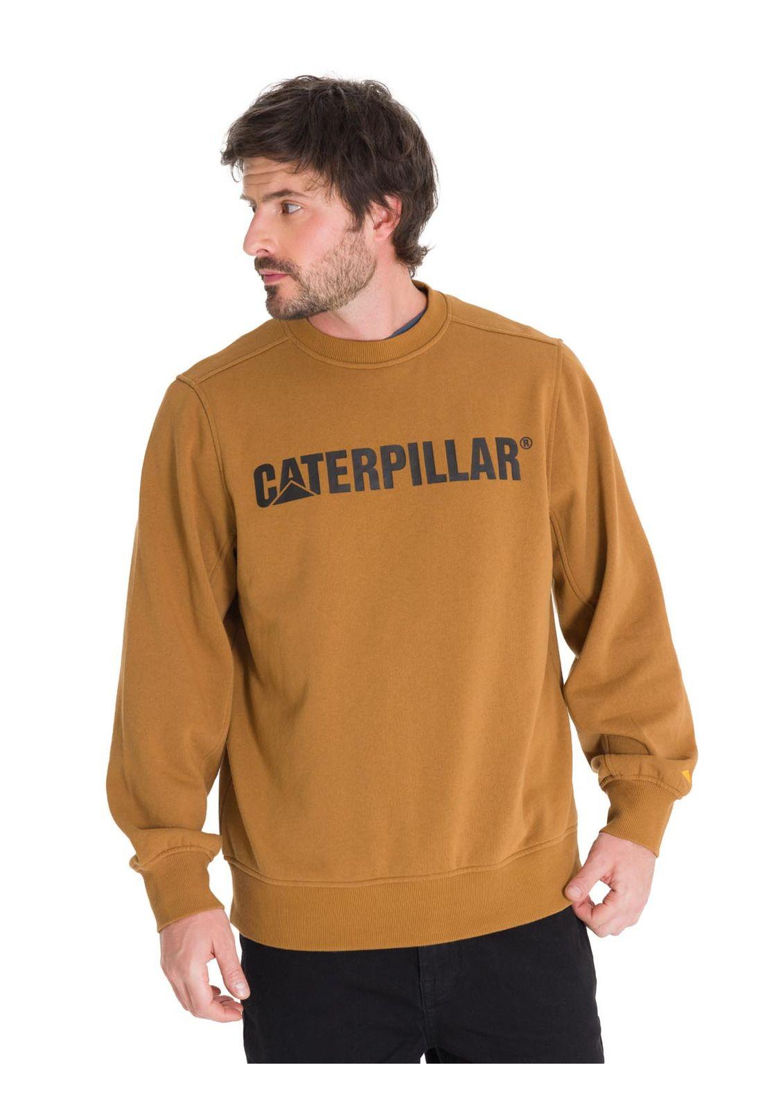 Polerón Cat Logo Crewneck Unisex Café Cat-0