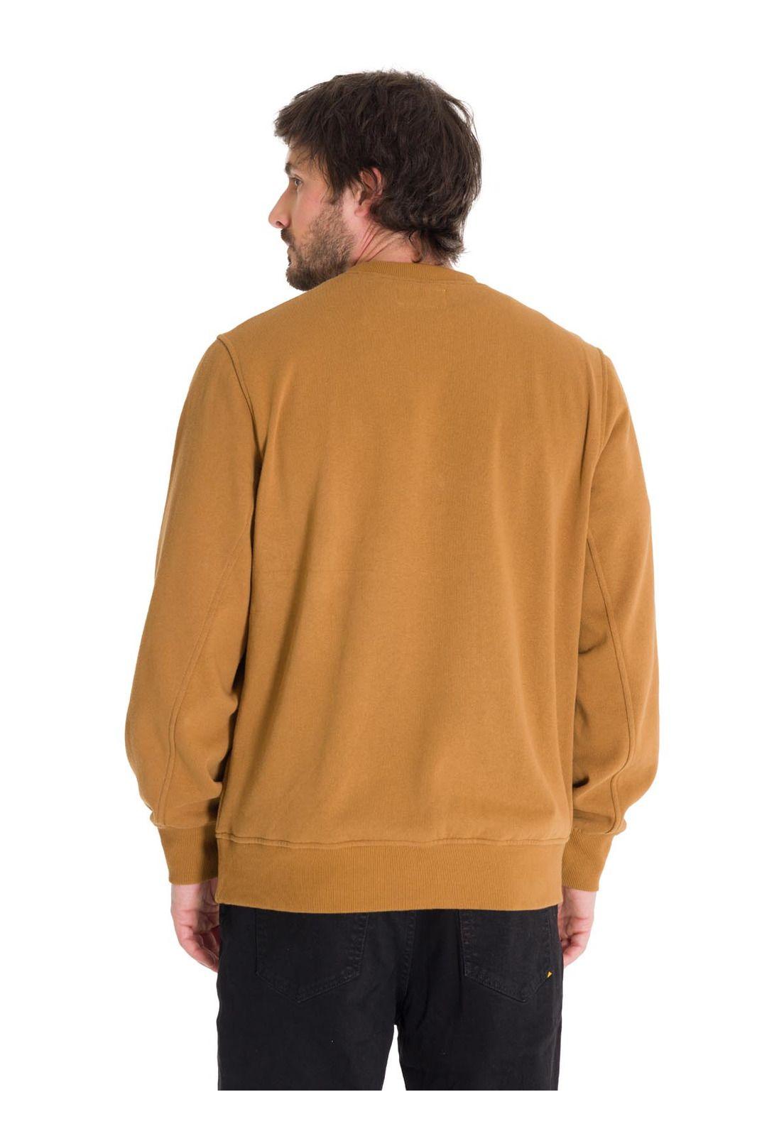 Polerón Cat Logo Crewneck Unisex Café Cat-3