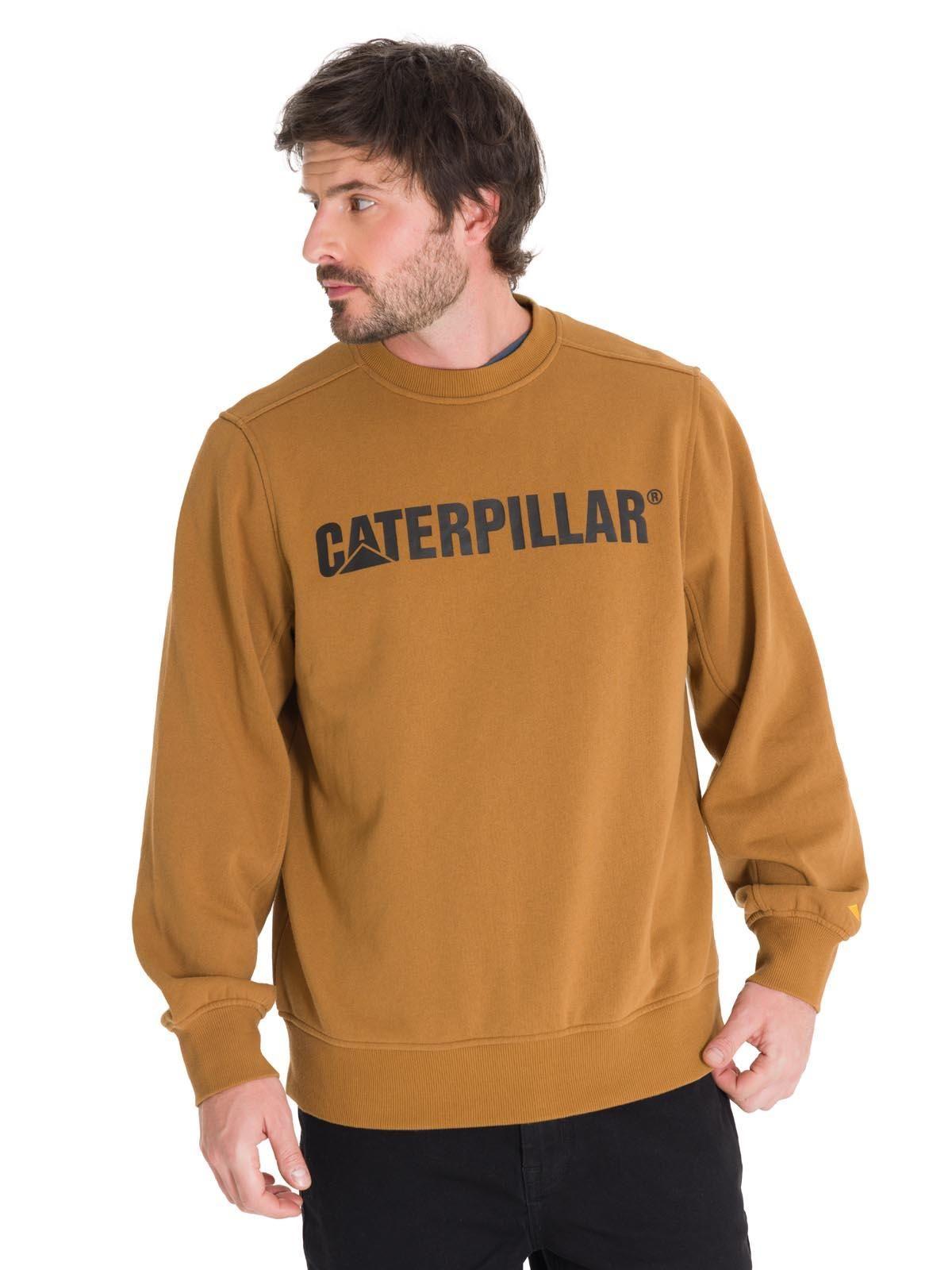 Polerón Cat Logo Crewneck Unisex Café Cat-0