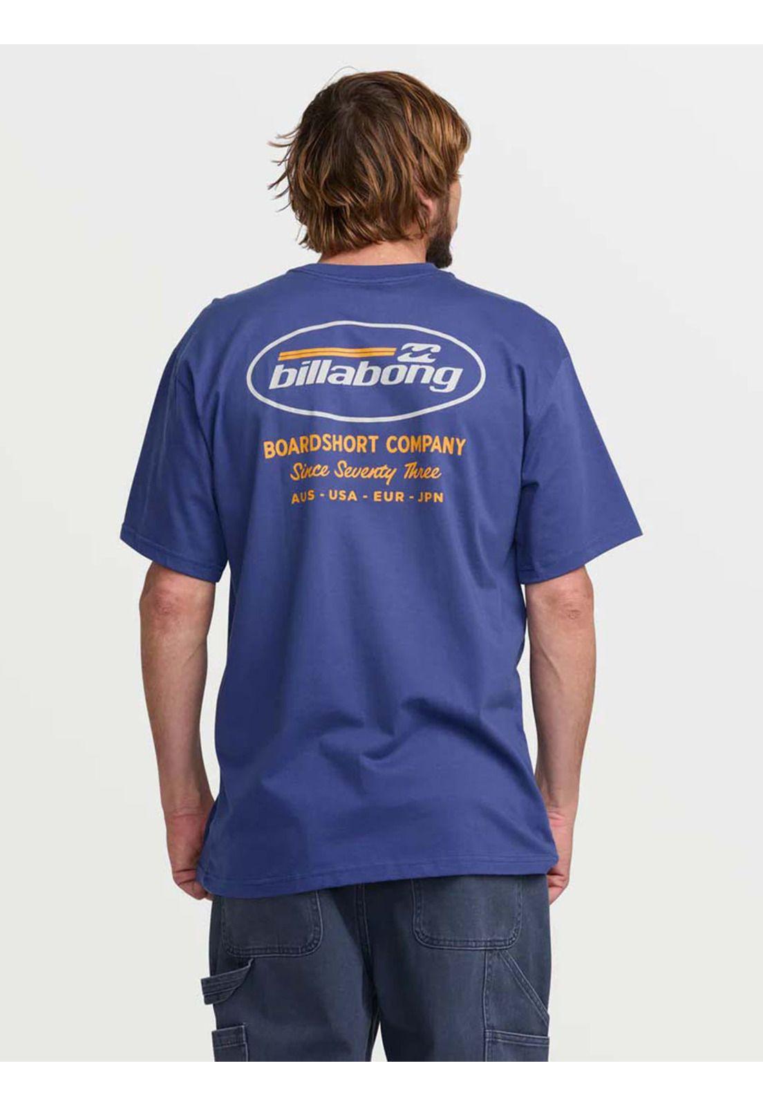 Polera Manga Corta Hombre Bad Dog Azul Billabong-1