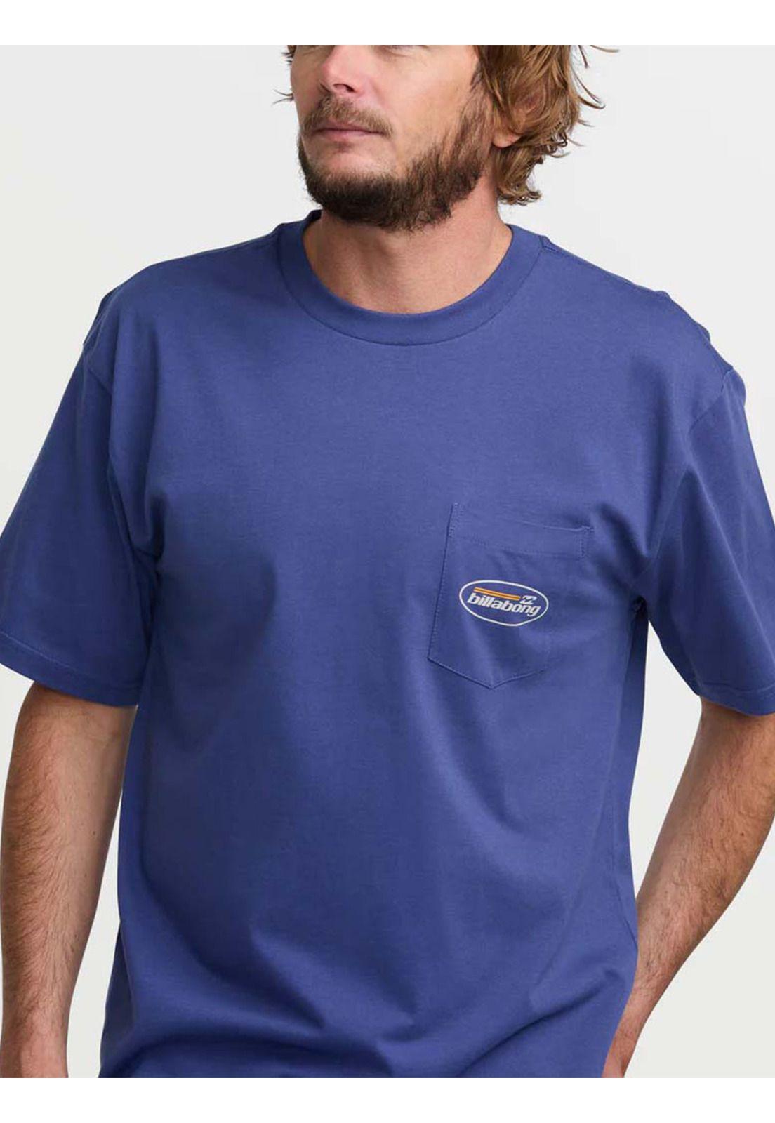 Polera Manga Corta Hombre Bad Dog Azul Billabong-4