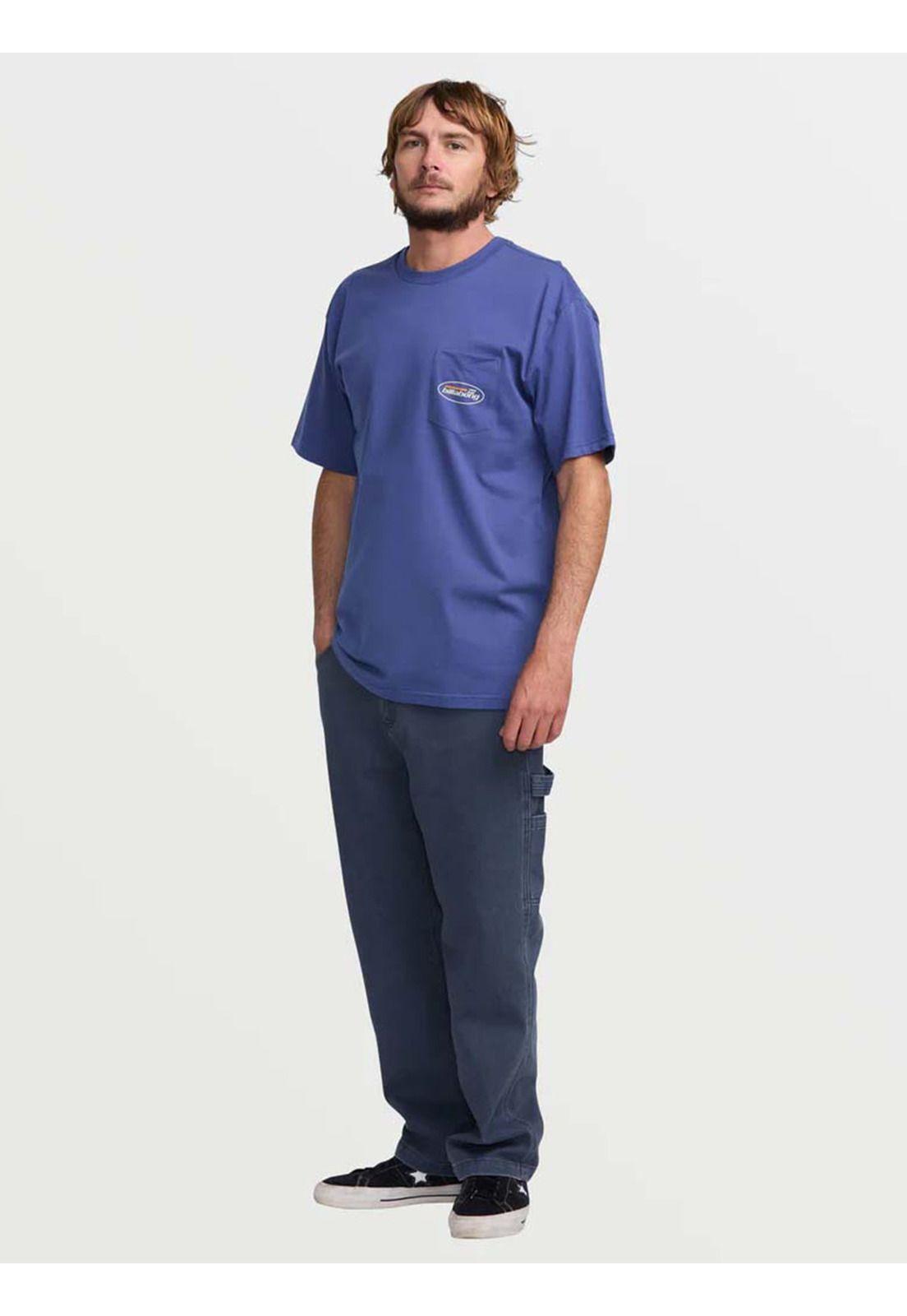 Polera Manga Corta Hombre Bad Dog Azul Billabong-5