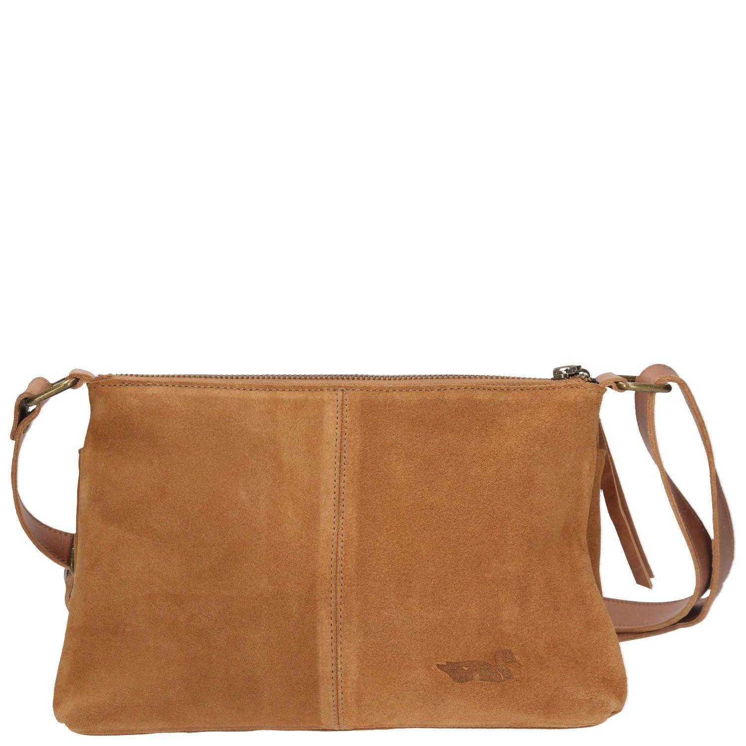 Cartera Cuero Mujer Minell Cross Café-2