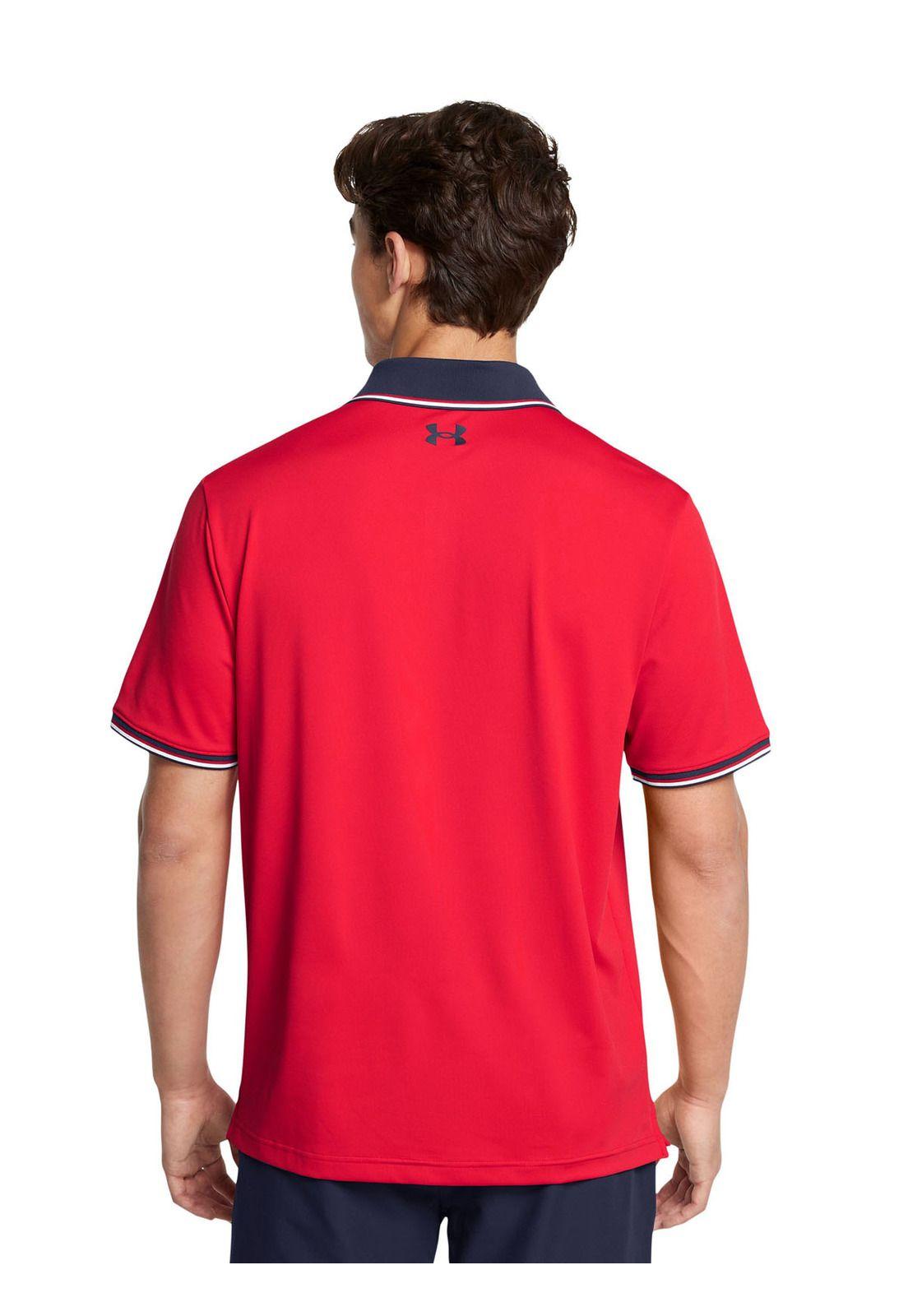 Polo UA Playoff 3.0 para hombre Rojo-1