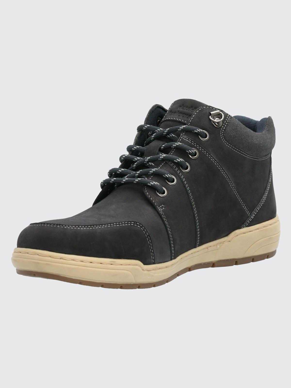 Botín Cuero Hombre Fiord Gris Oscuro-4