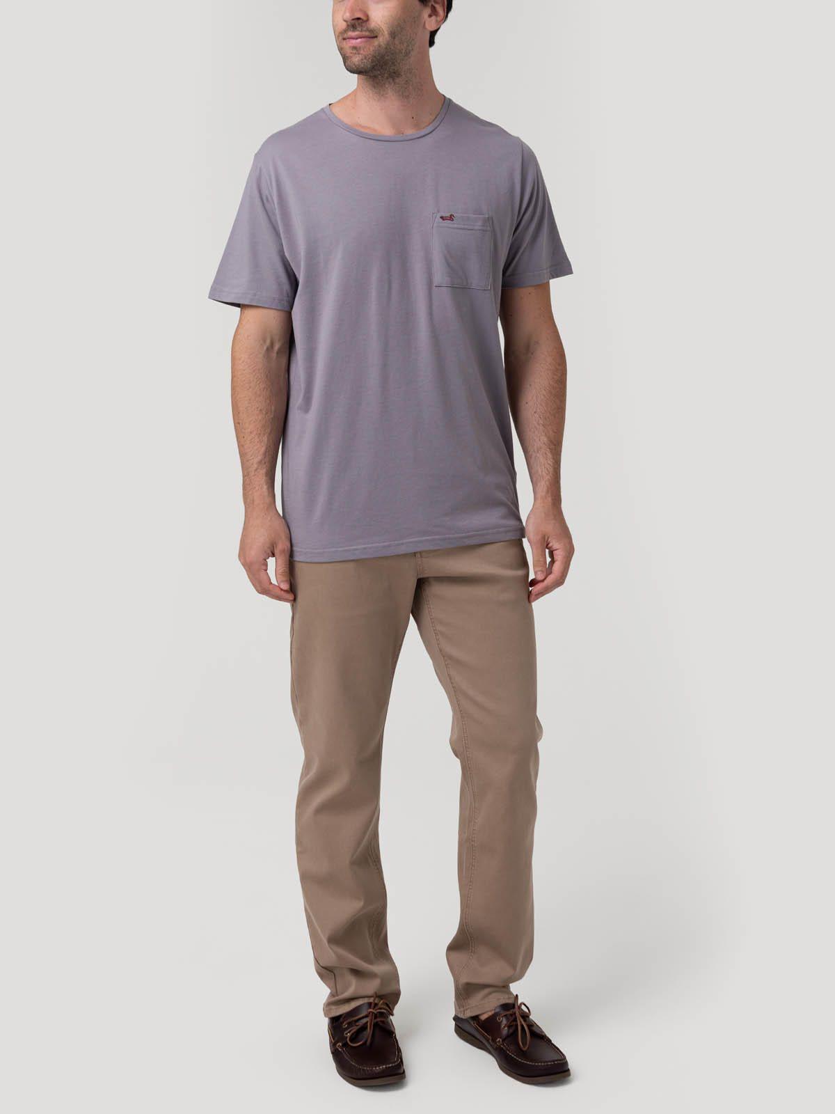 Polera Algodón Reciclado Hombre Essentpoc Azul-4