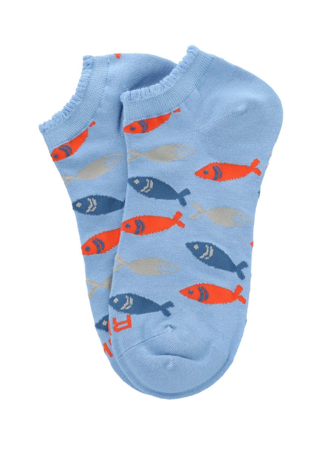 Calcetin Azul PeSt Fish Mujer-2
