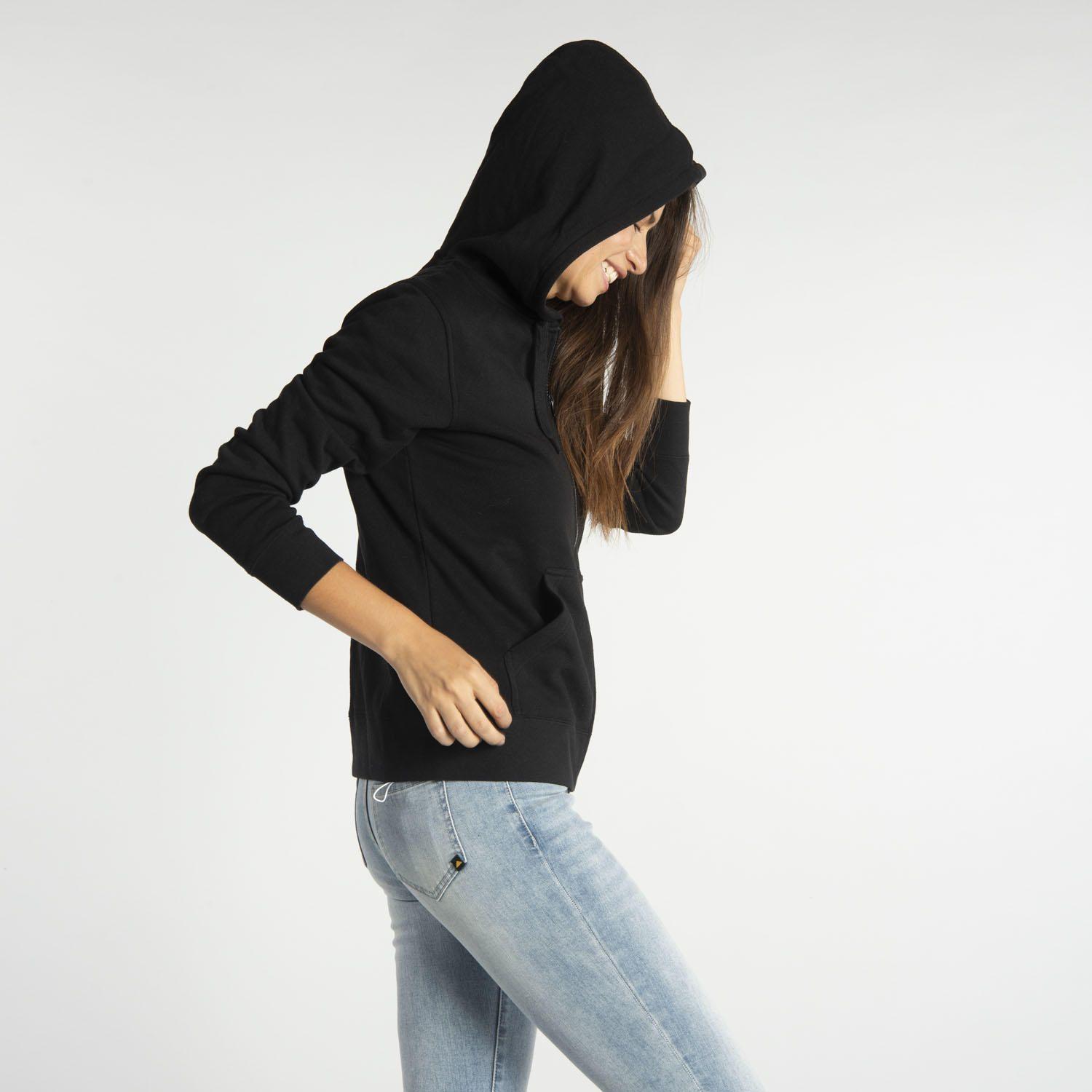 Polerón Mujer W Fdtn Logo Fz Hoody Negro-1