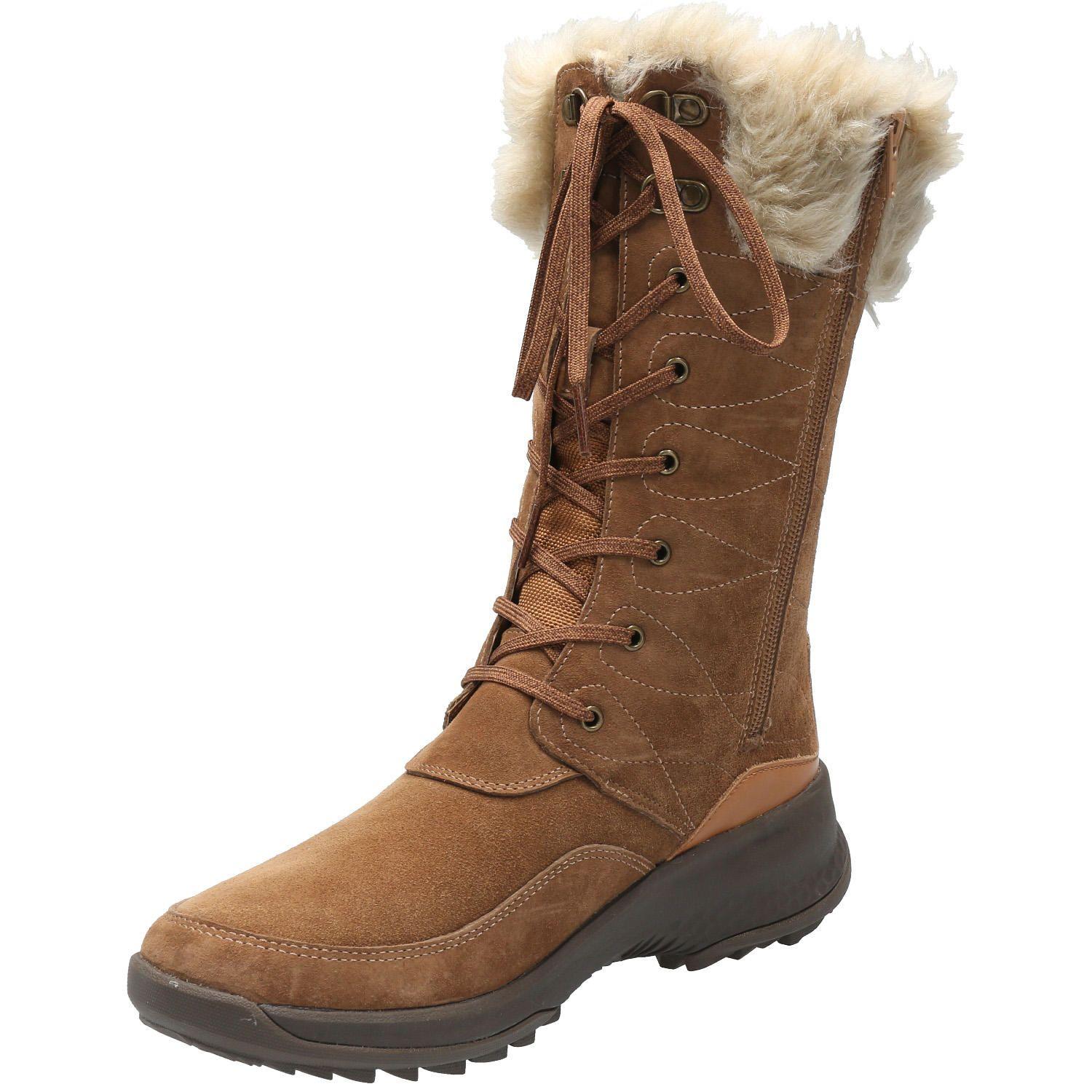 Bota Cuero Mujer Rinier Café Claro-4