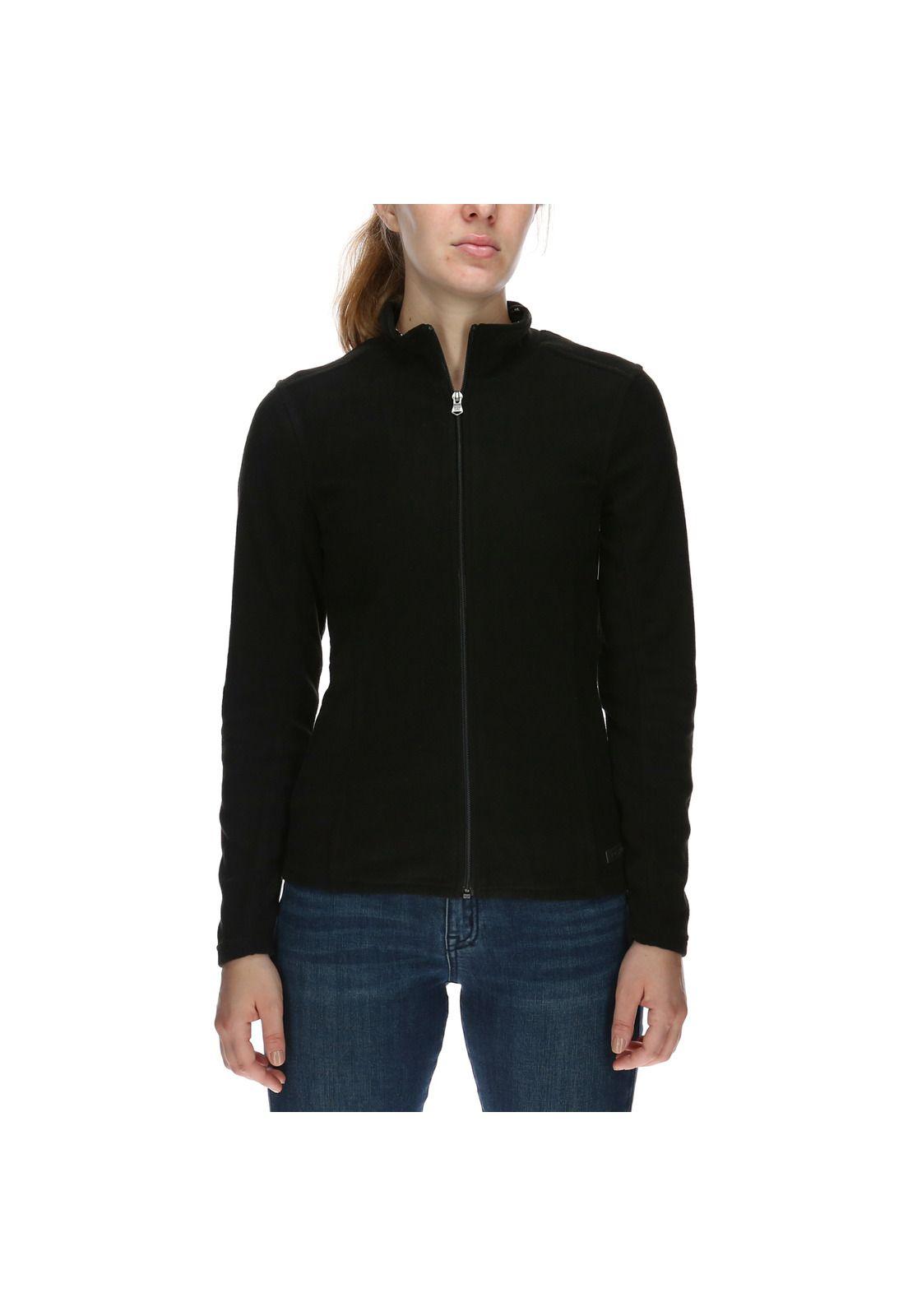 Polar Mujer Hazel Zip-Up Poliéster Negro-0