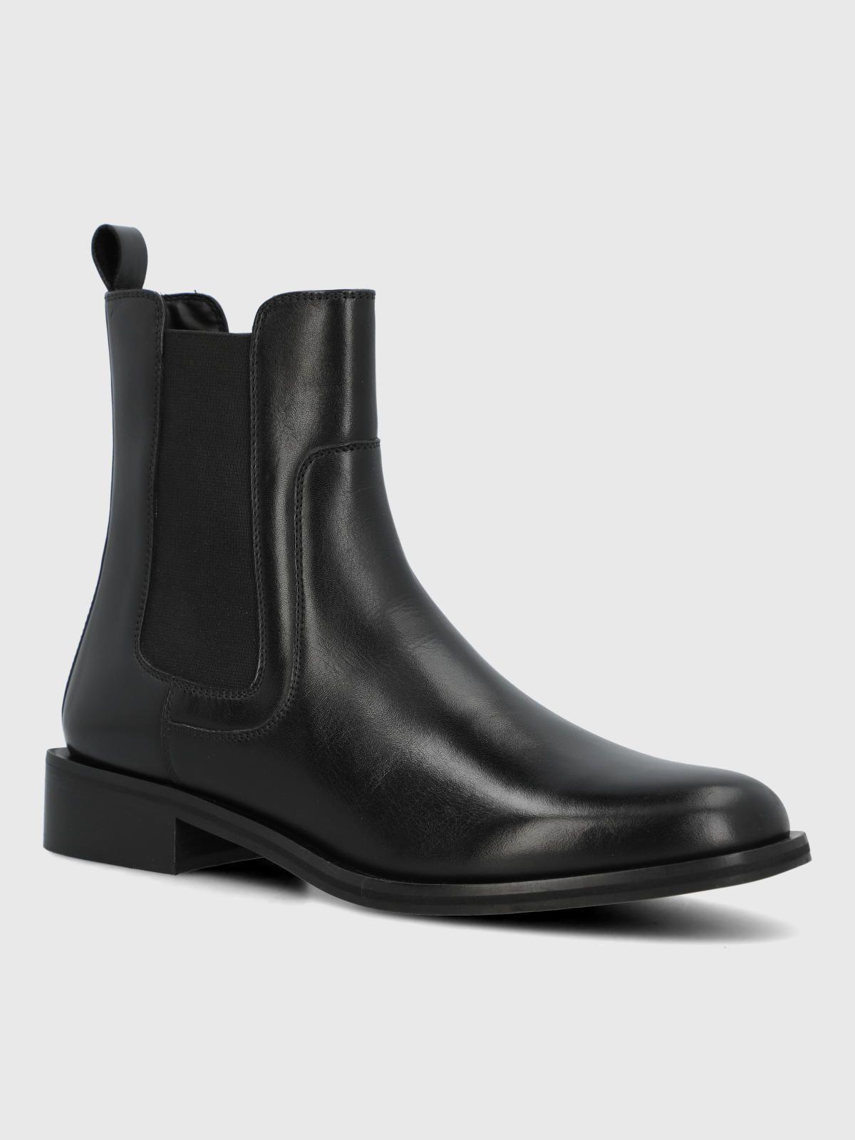 Botin Cuero Mujer Rivor Negro-0