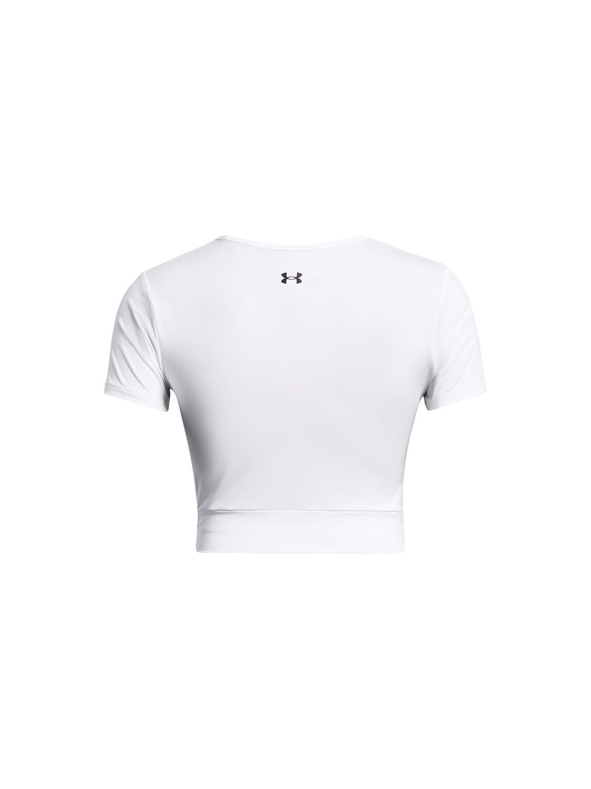 Polera Croptop UA Motion Crss mujer Blanco-1