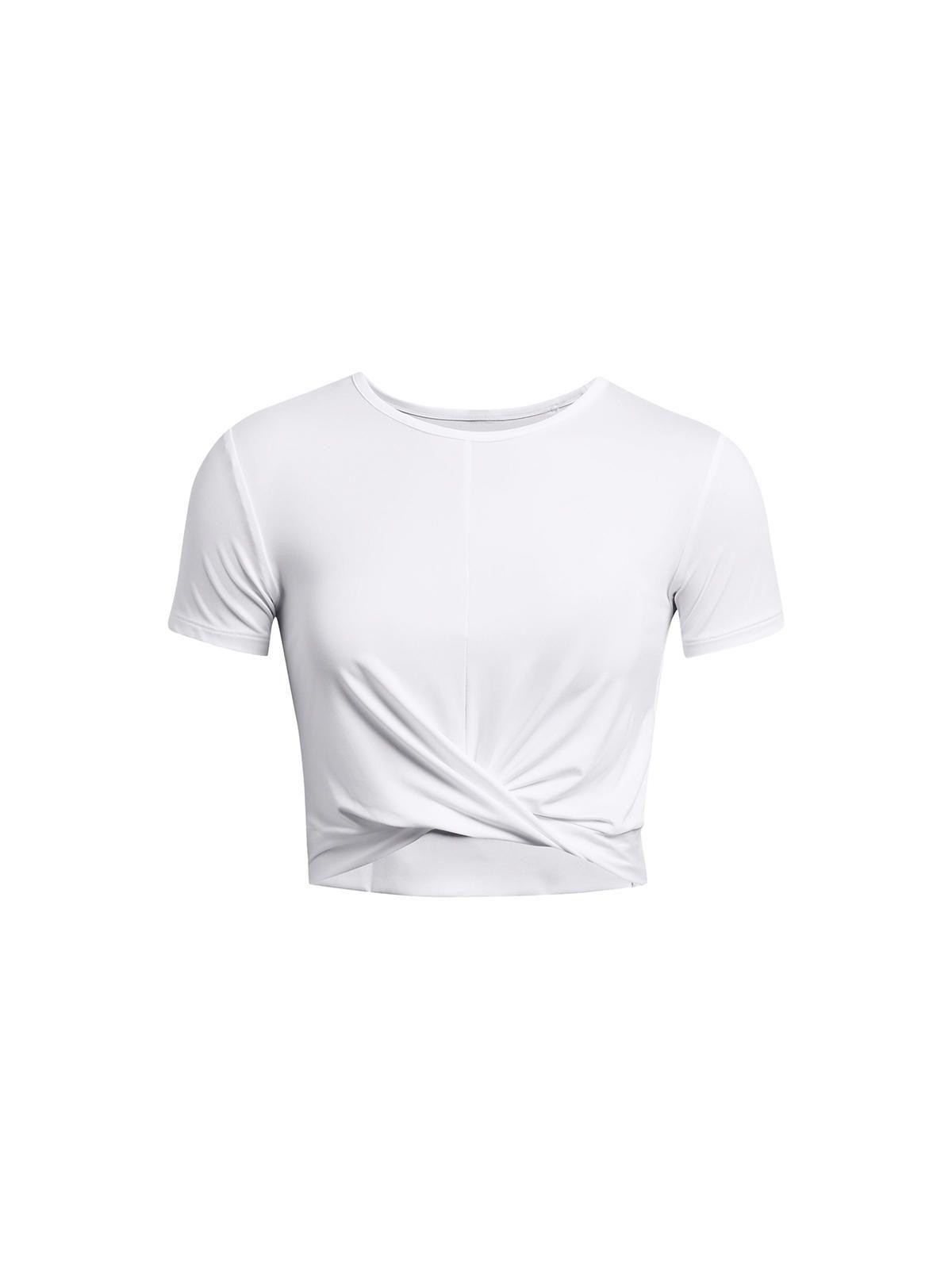 Polera Croptop UA Motion Crss mujer Blanco-0