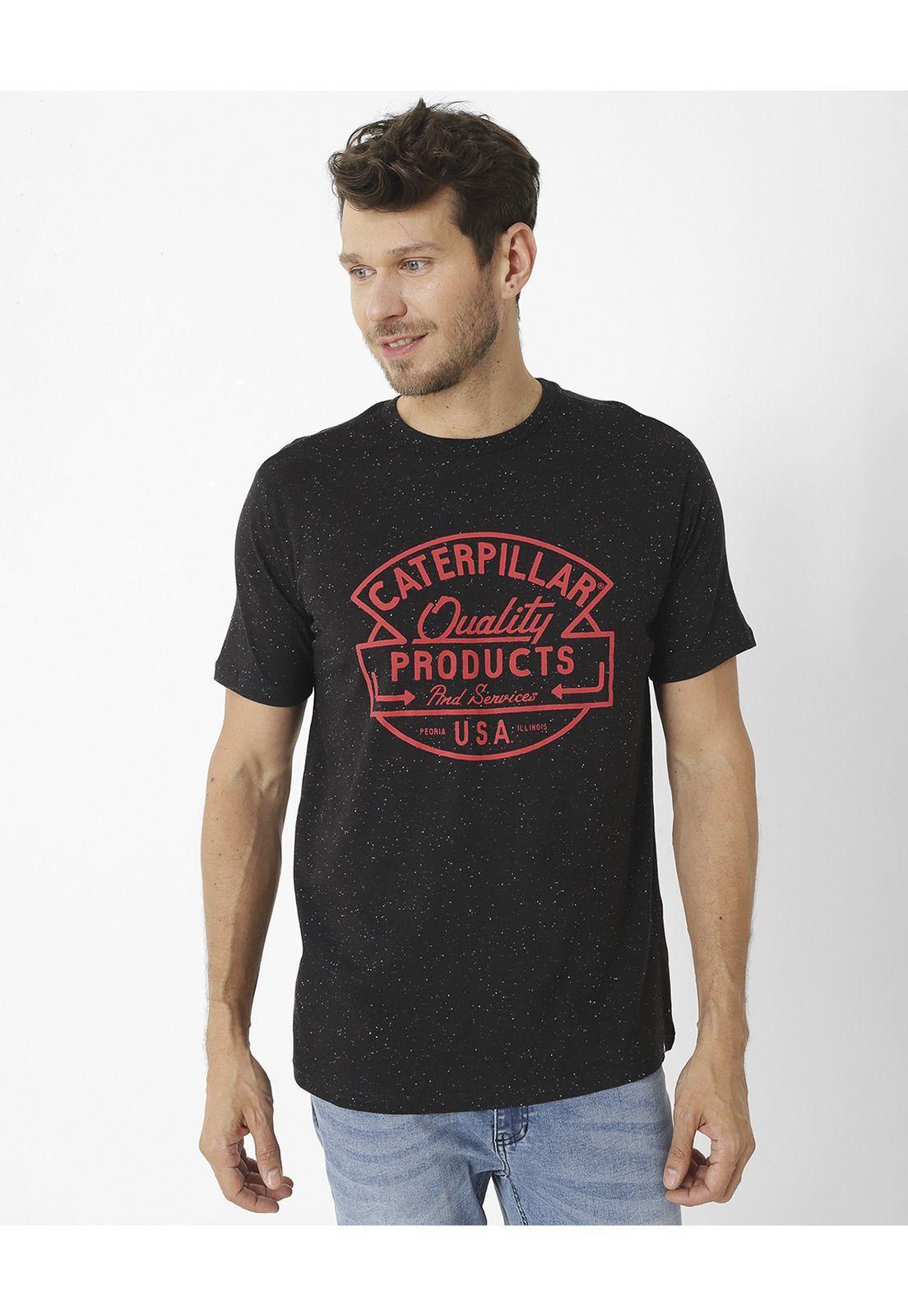 Polera M/C Retro Sport Grap 6 Negro Hombre-0