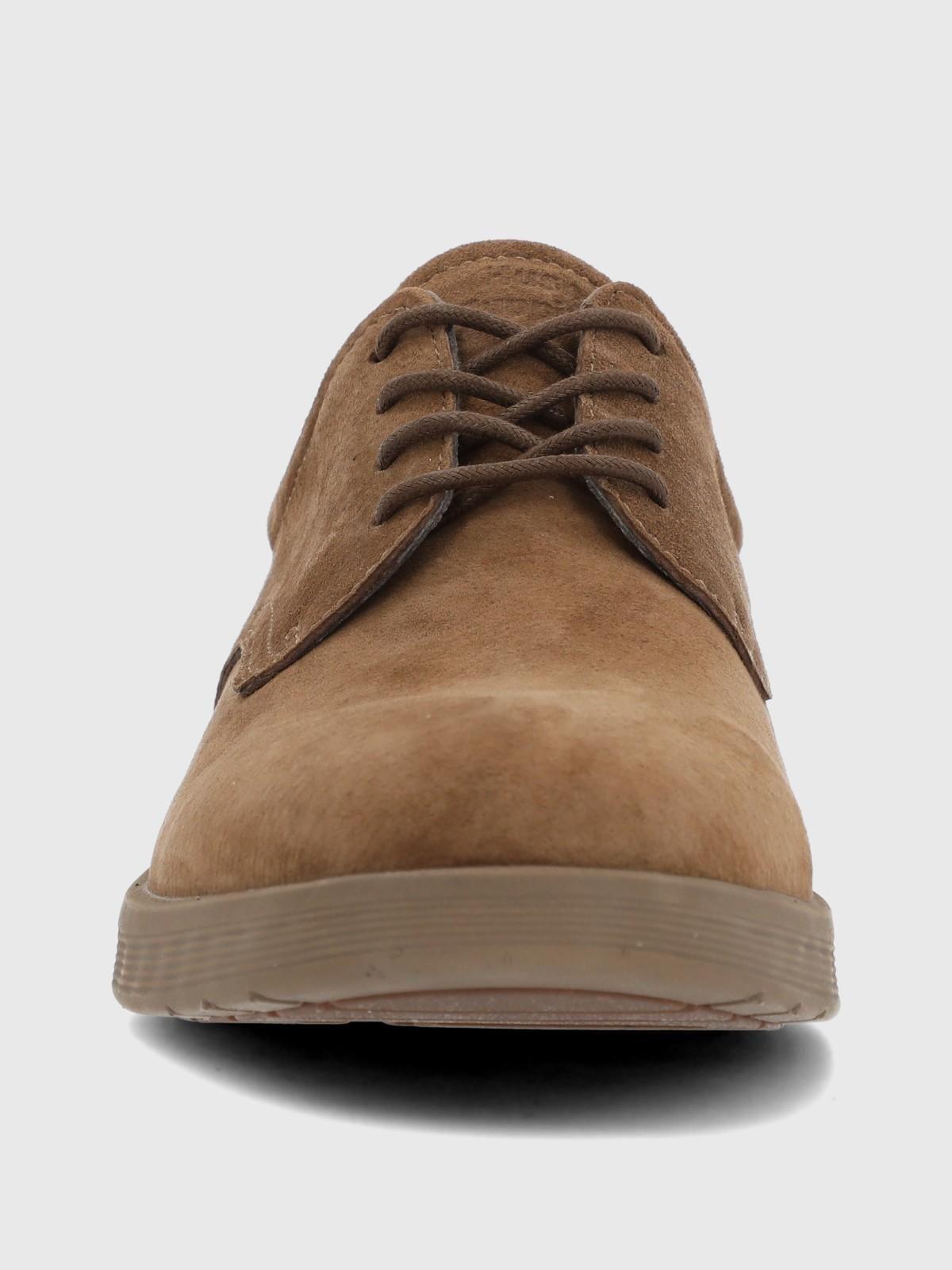 Zapato Cuero Spinal Town Café Hombre-3