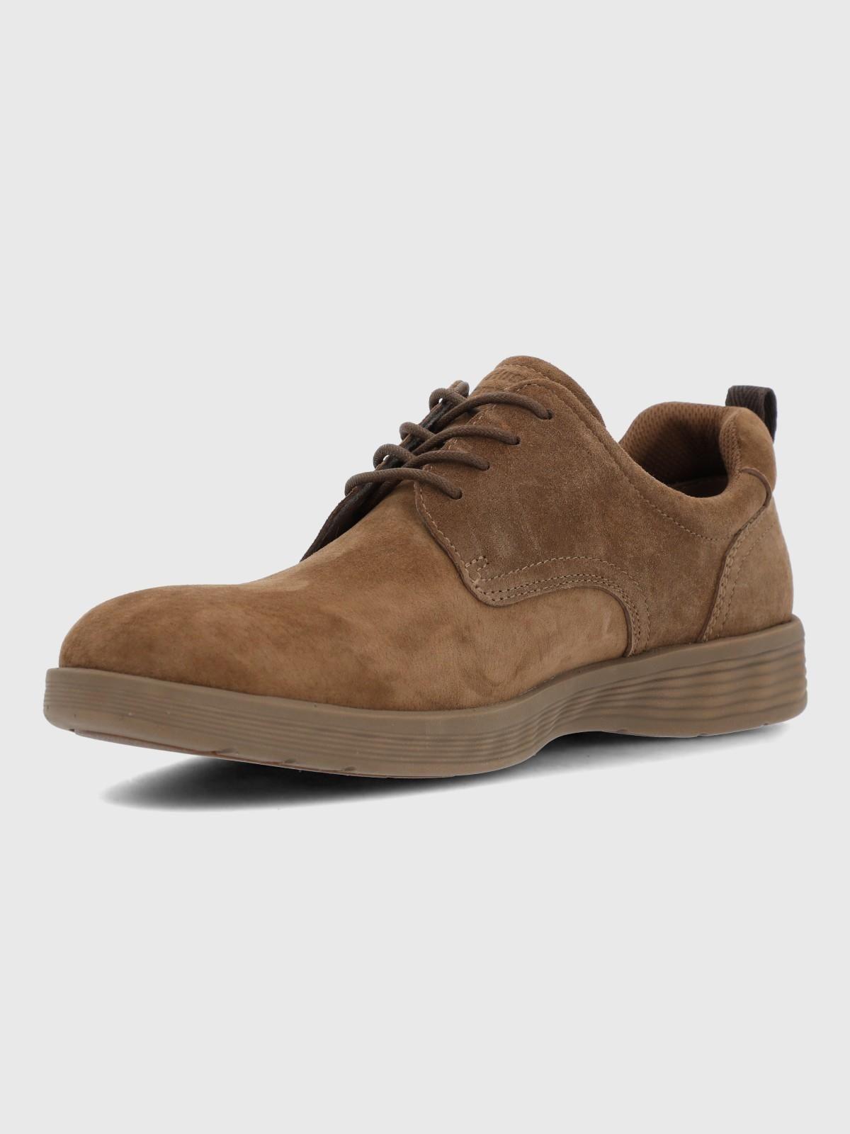 Zapato Cuero Spinal Town Café Hombre-5